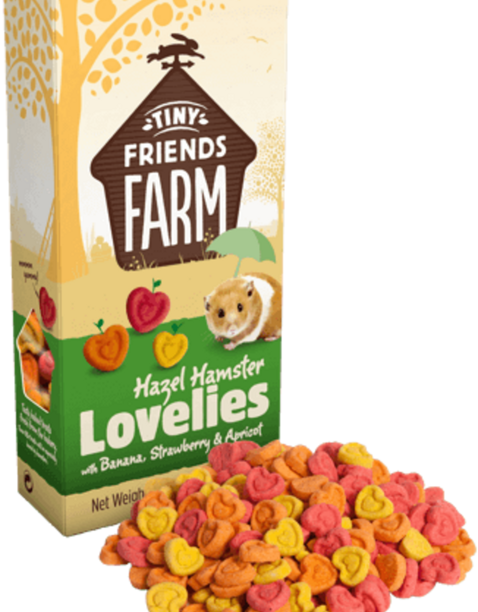 Supreme Pet Foods TINY FRIENDS FARM Hazel Hamster Lovelies Banana, Strawberry, Apricot