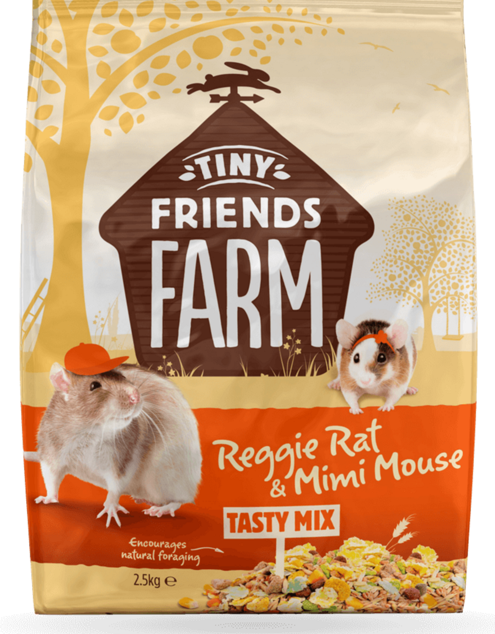 Supreme Pet Foods TINY FRIENDS FARM Reggie Rat & Mimi Mouse Tasty Mix 907g
