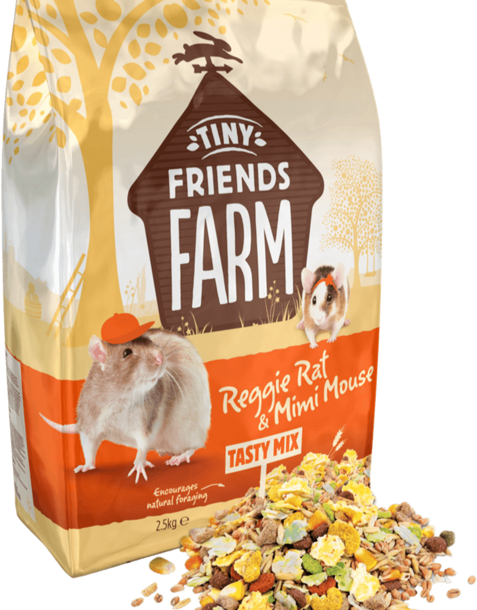 Supreme Pet Foods TINY FRIENDS FARM Reggie Rat & Mimi Mouse Tasty Mix 907g