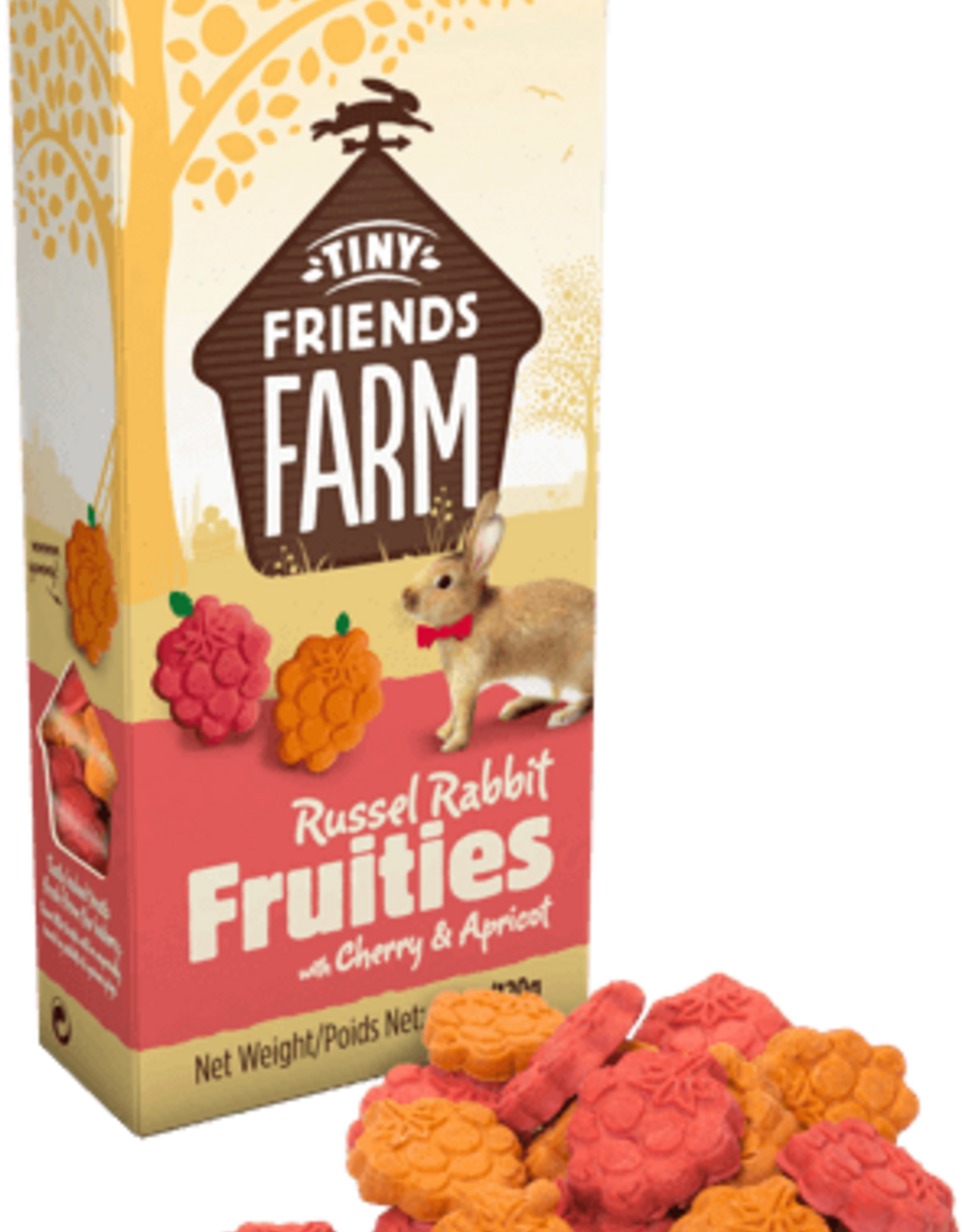 Supreme Pet Foods TINY FRIENDS FARM Russel Rabbit Fruities with Cherry & Apricot