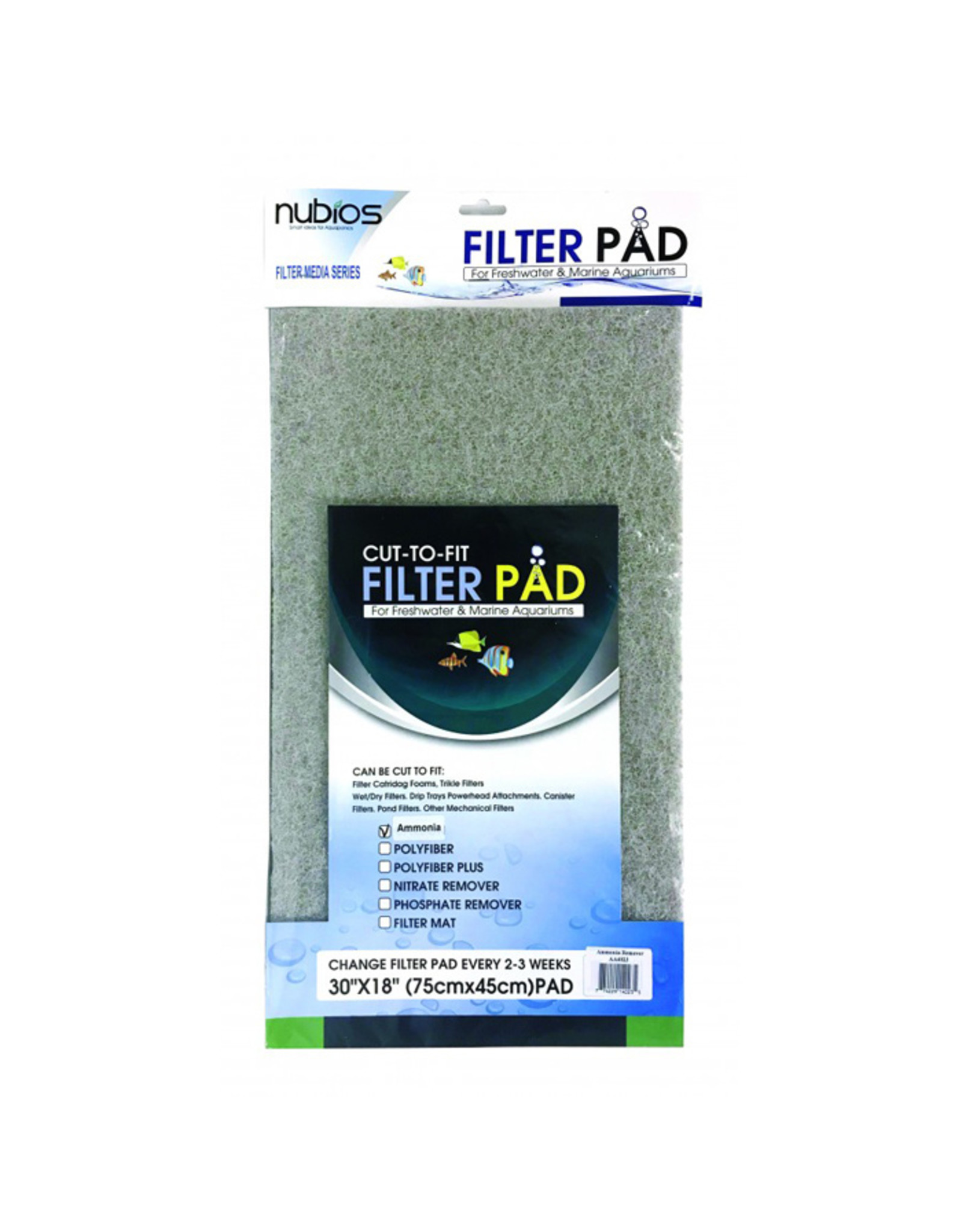 Nubios NUBIOS Cut-to-fit Filter Pad Ammonia Remover
