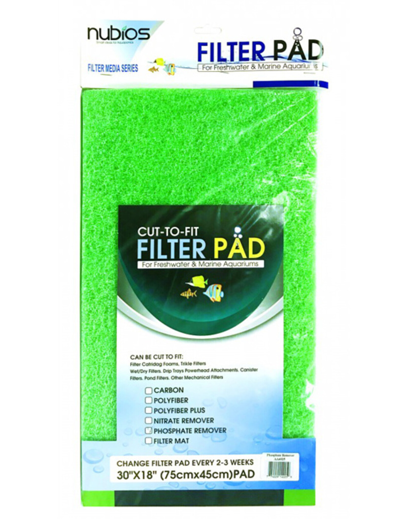 Nubios NUBIOS Cut-to-fit Filter Pad Phosphate Remover