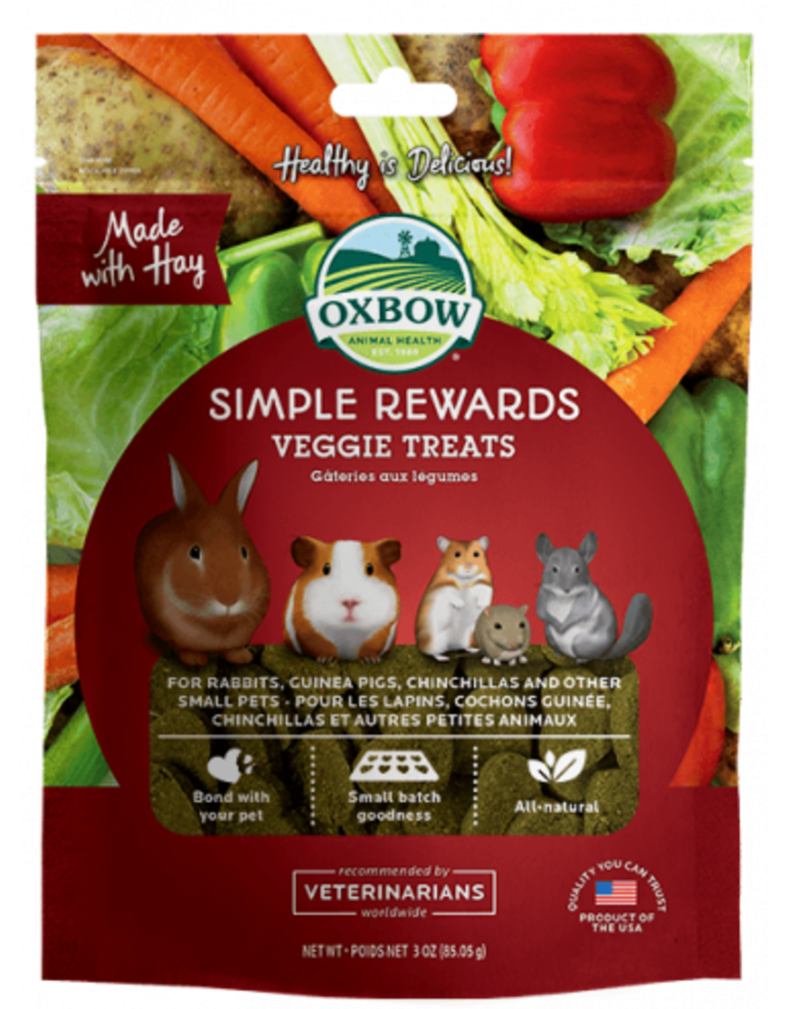 Oxbow OXBOW Simple Rewards Veggie Treat 3oz