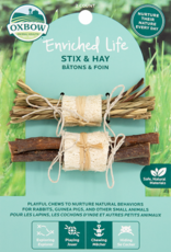 Oxbow OXBOW Enriched Life Stix And Hay Natural Chew 2 Pack