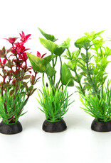 Burgham Aqua-Fit AQUA-FIT Assorted 3" Plastic Plants 3pc