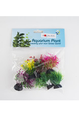 Burgham Aqua-Fit AQUA-FIT Assorted 2" Plastic Plants 6pc