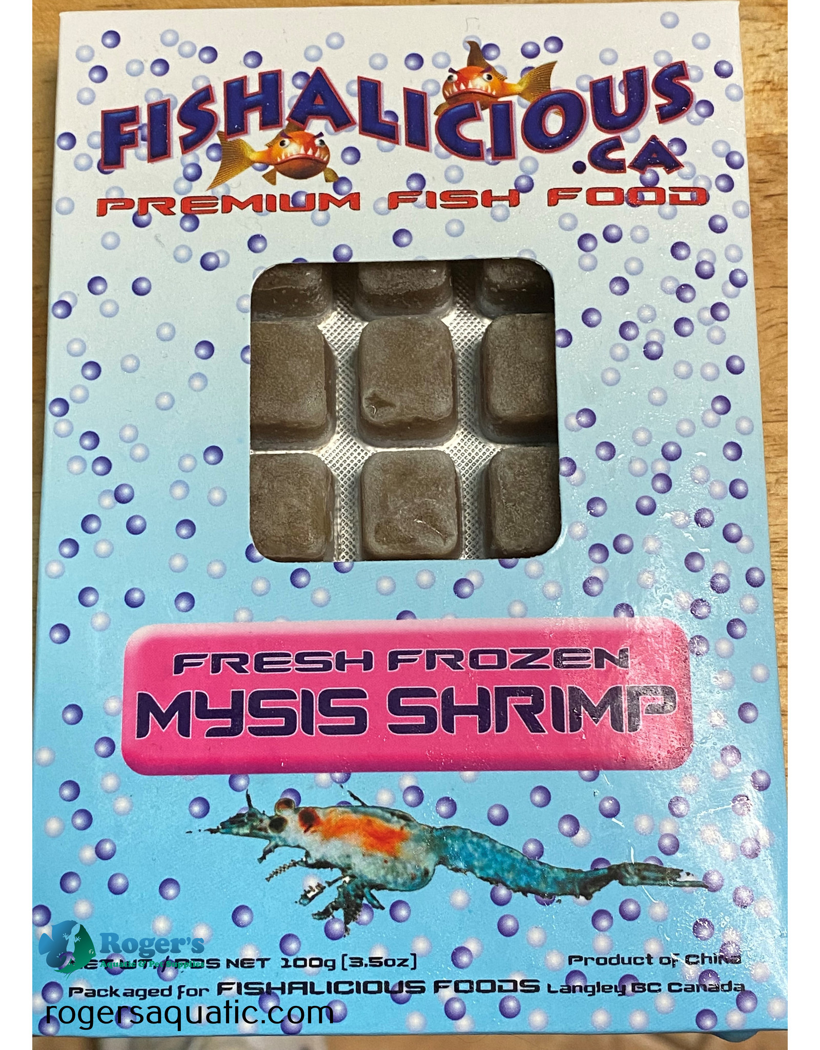 Fishalicious Foods FISHALICIOUS FOODS - Frozen Mysis Shrimp 100g Cube Pack