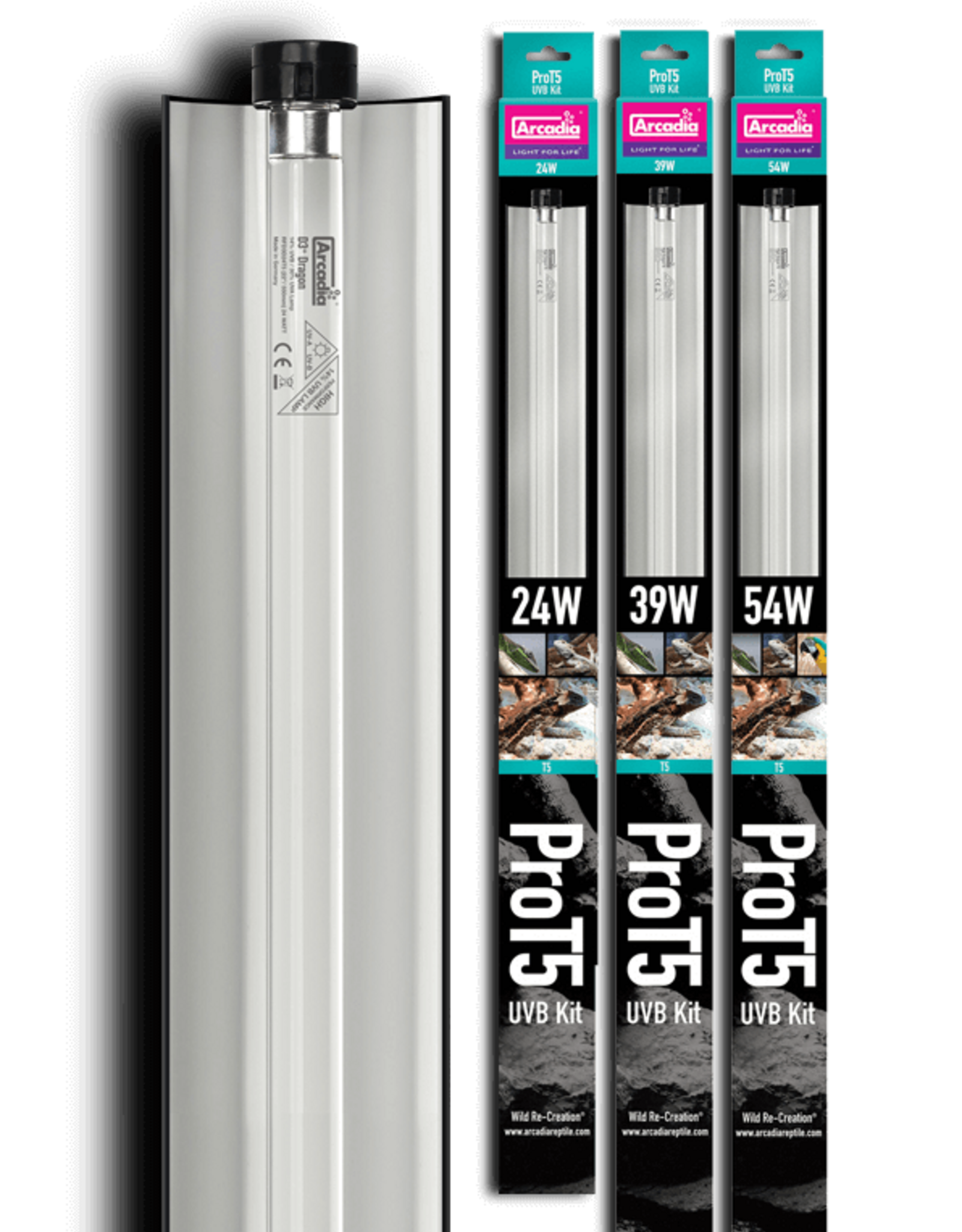 Arcadia ARCADIA Pro T5 HO 6% UVB Forest Lamp Kit