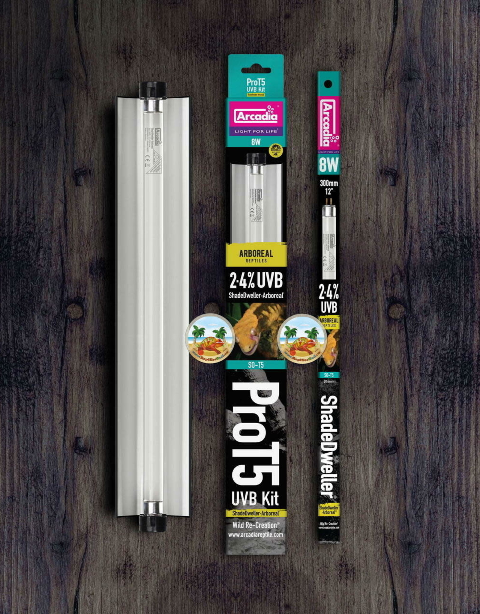 Arcadia ARCADIA ShadeDweller Arboreal Pro T5 2.4% UVB 8W Kit 12"