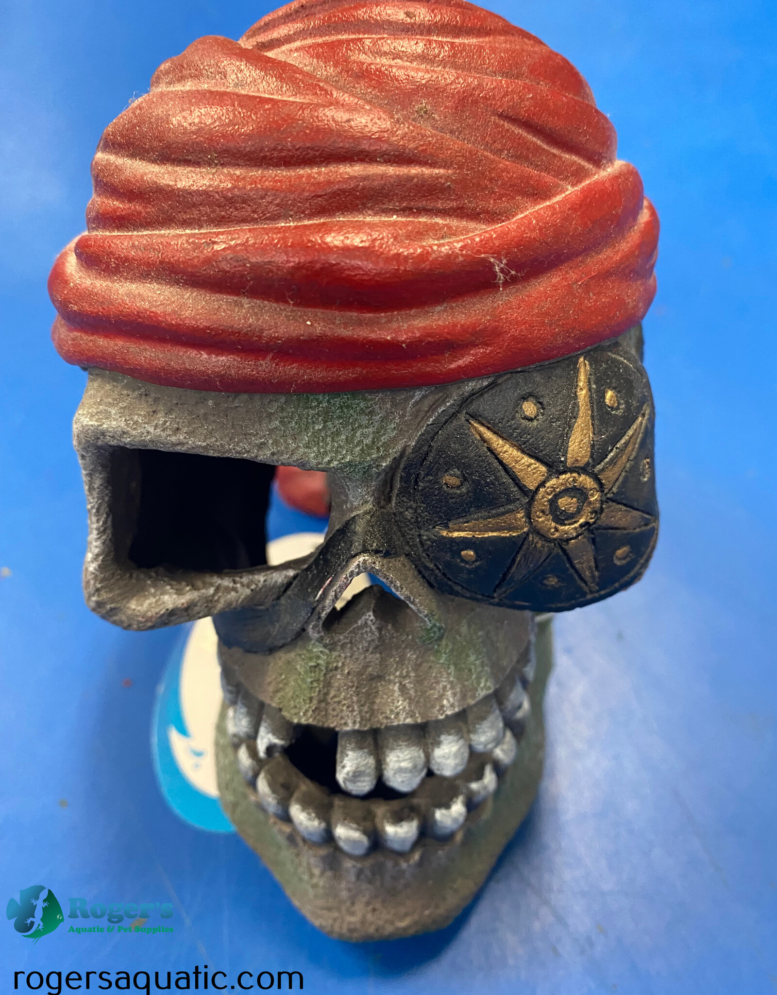 Marina MARINA Polyresin Ornament Pirate Skull Large