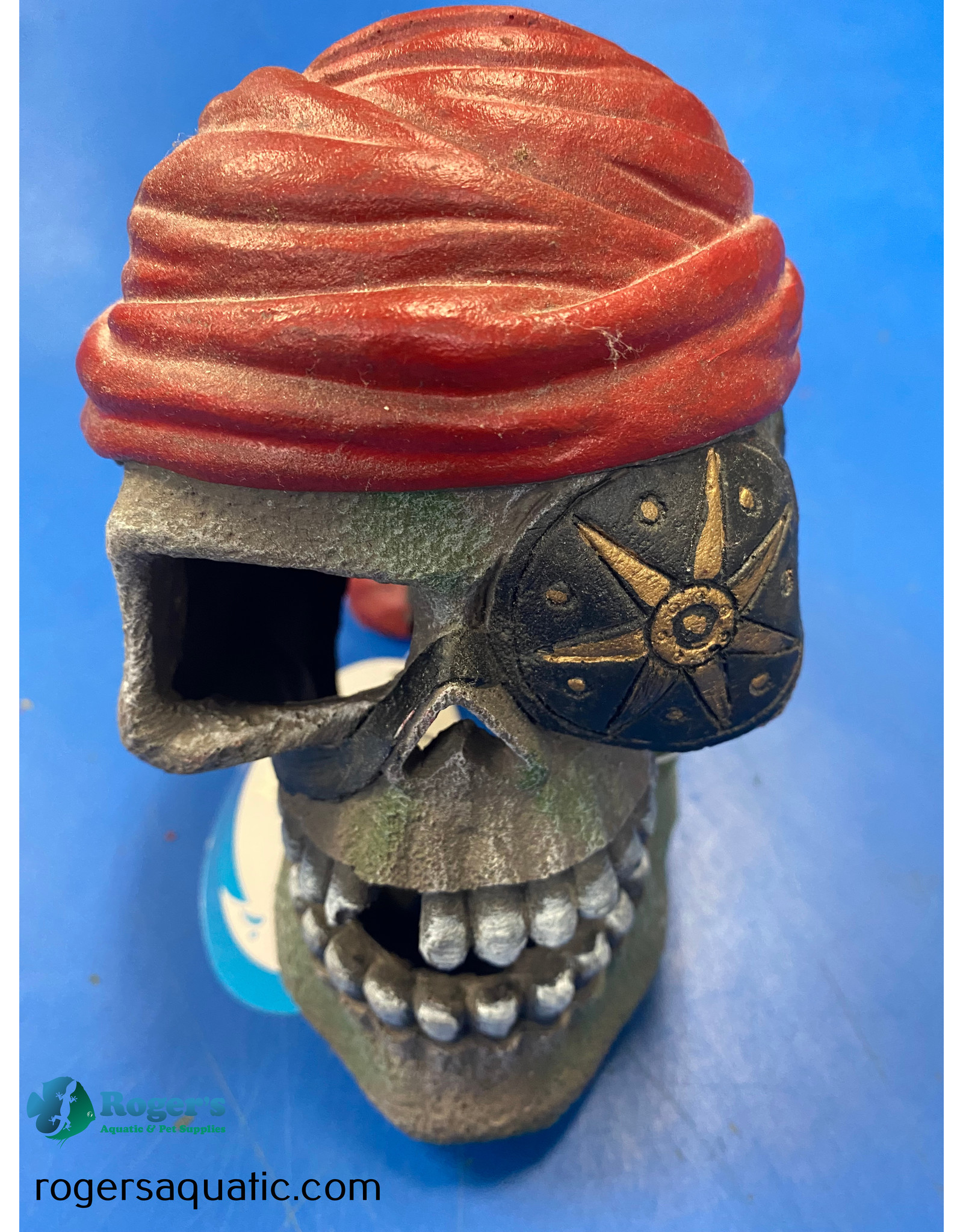 Marina MARINA Polyresin Ornament Pirate Skull Large