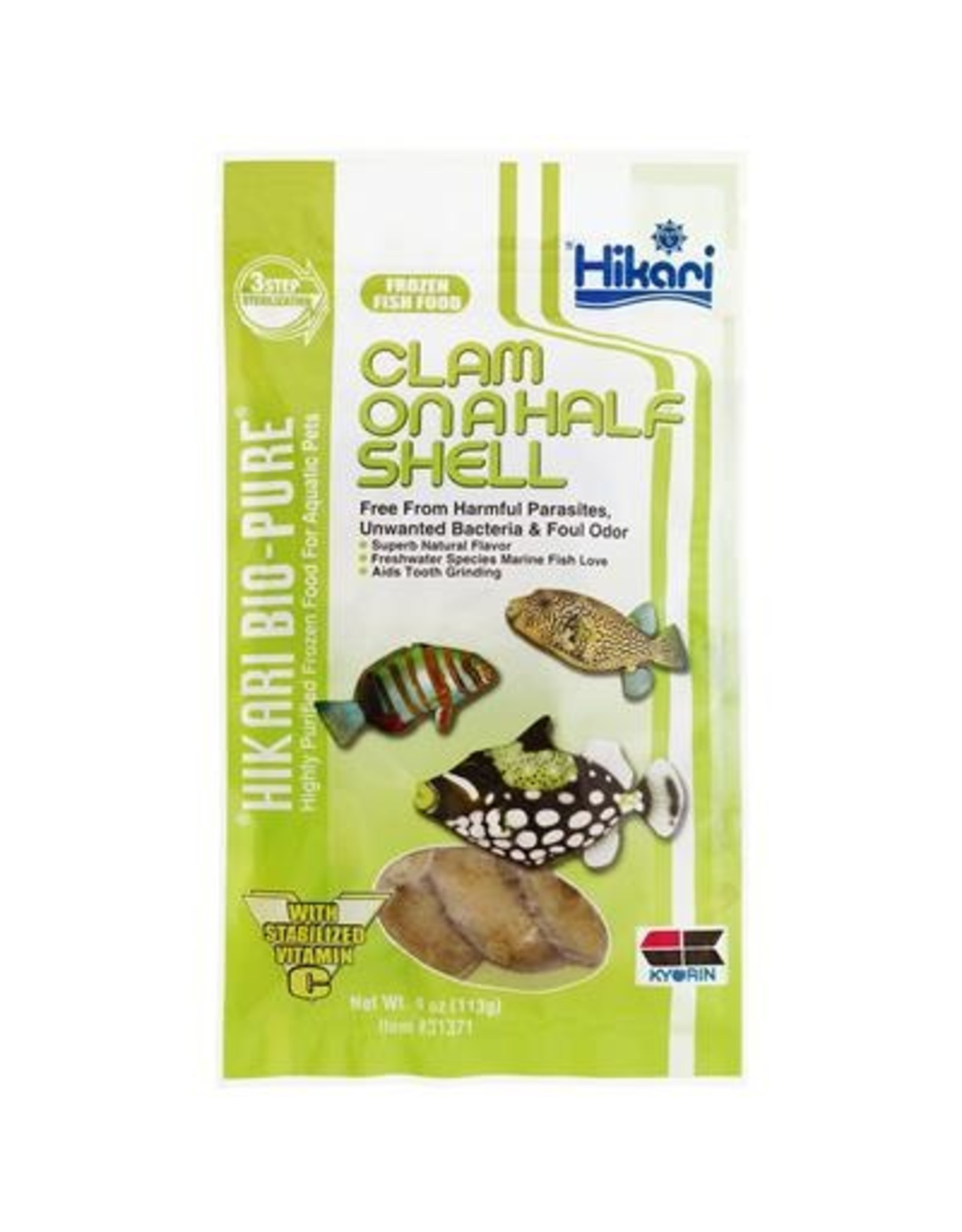 Hikari Sales USA, Inc. HIKARI Frozen Clam on a Half Shell 4oz