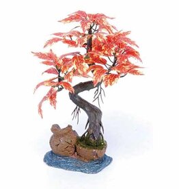 Penn Plax PENN PLAX Red Maple Bonsai on Urn W/ Silk Leaves 8'