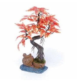 Penn Plax PENN PLAX Red Maple Bonsai on Urn W/ Silk Leaves 8'