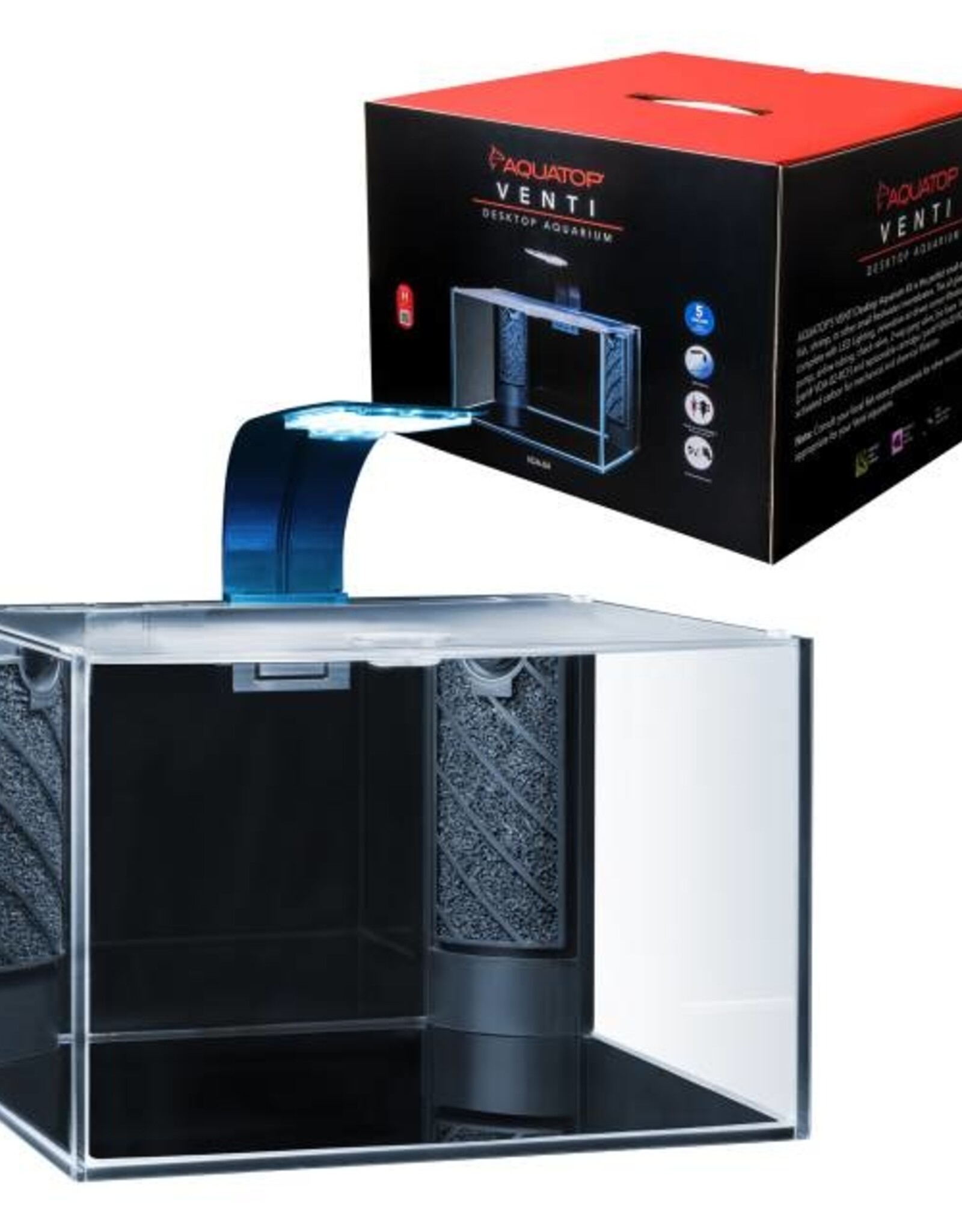 AquaTop AQUATOP VDA-04 Venti Professional Showcase 5gal Desktop Aquarium Kit
