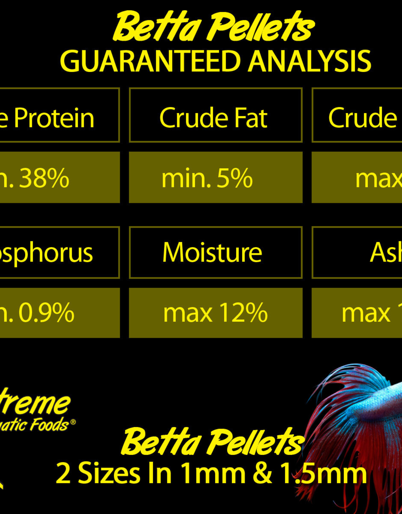 Xtreme Aquatic Foods XTREME Betta Floating Pellet 1mm 71g