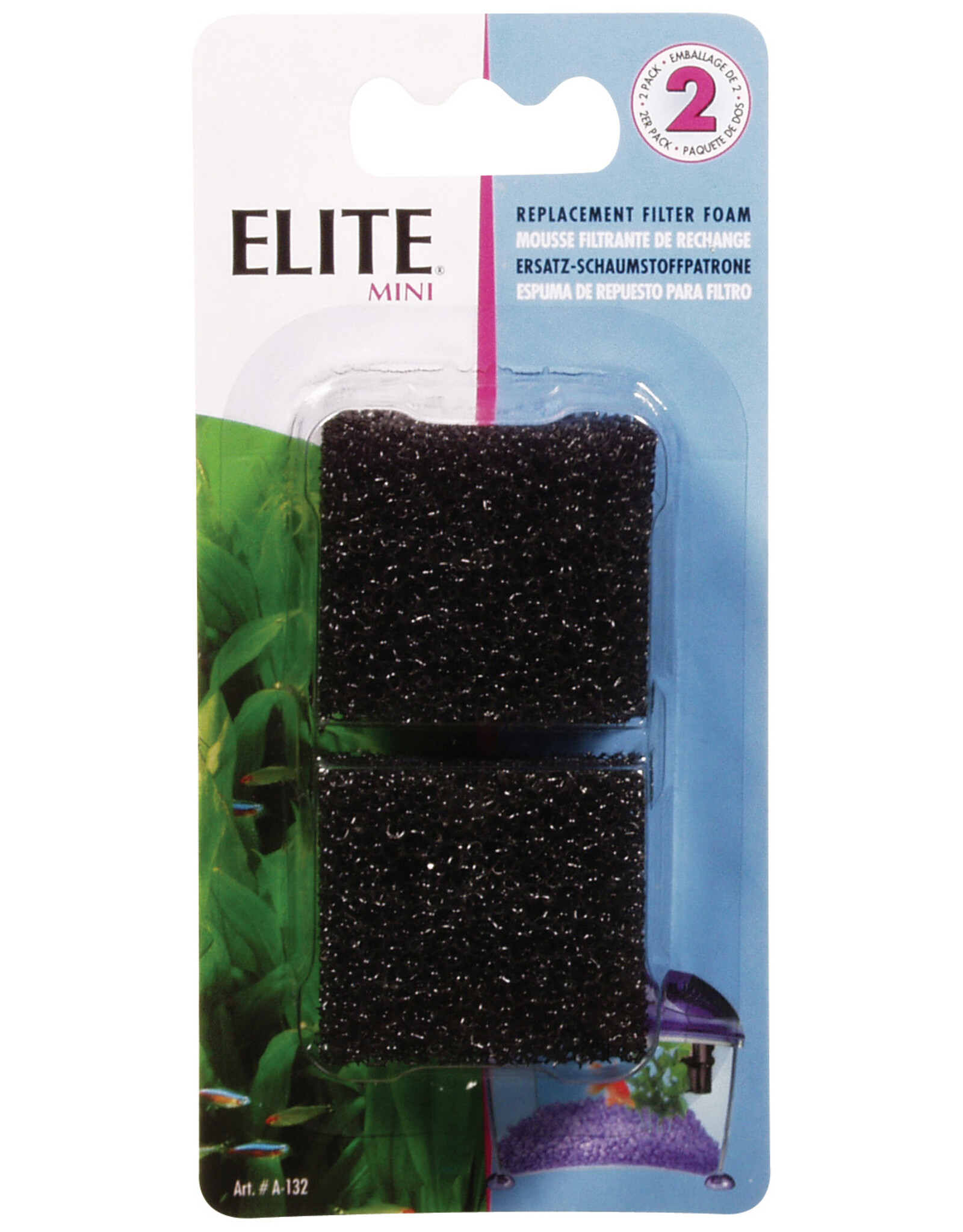 Marina MARINA Replacement Elite Filter Sponge 2 pack