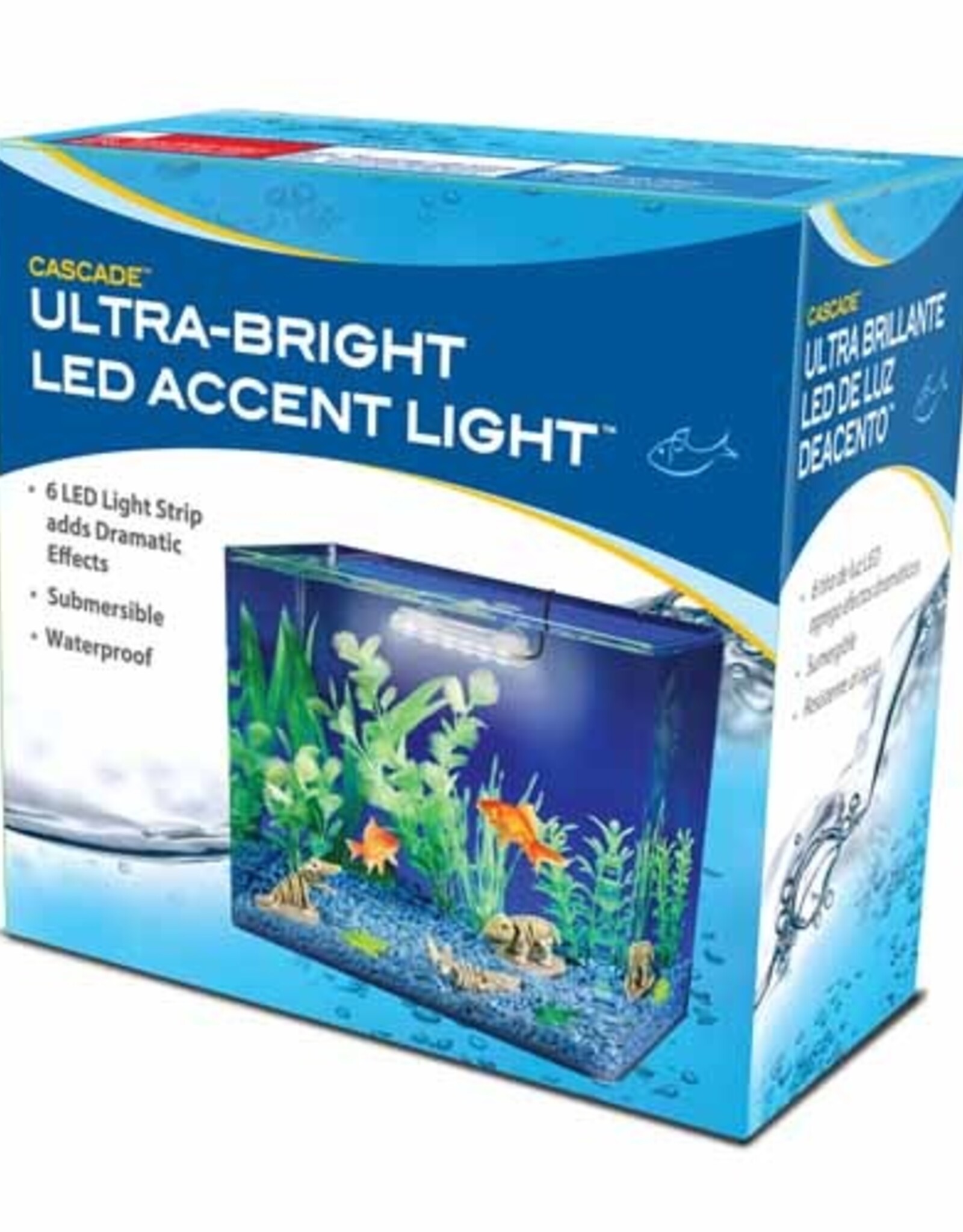 Penn Plax PENN PLAX Mini White Submersible LED Light with Suction Cups