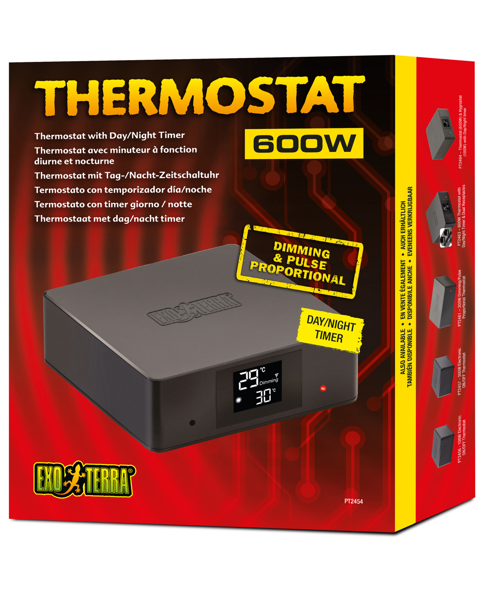 Exo Terra EXO TERRA Thermostat Day/Night 600W - single receptacle