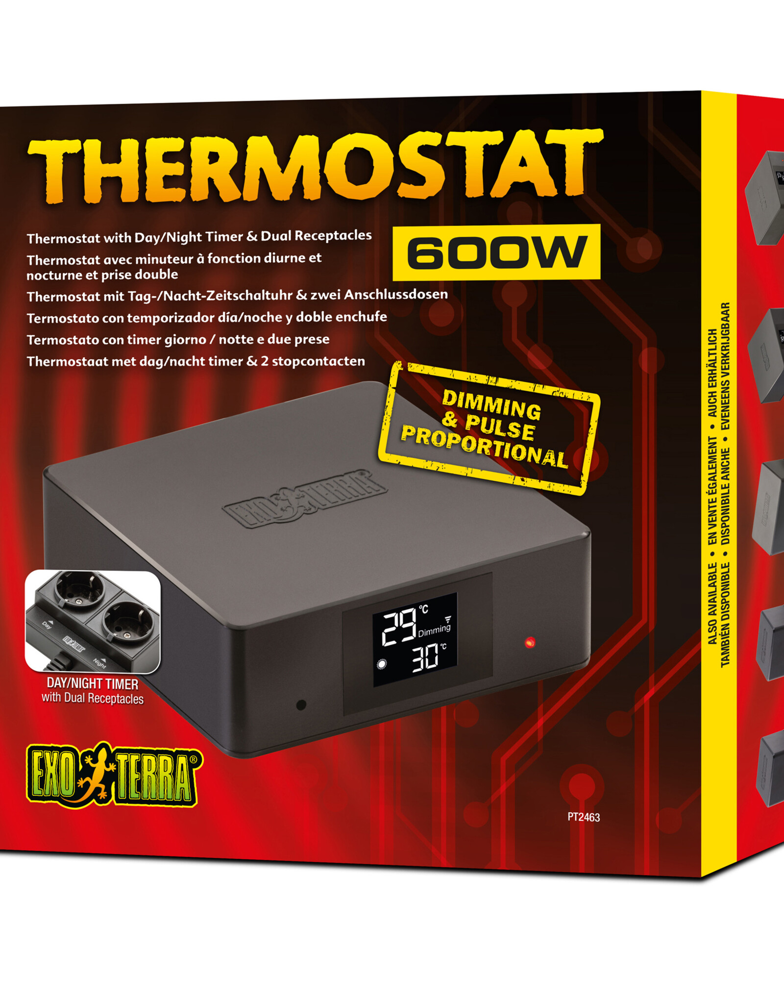 Exo Terra EXO TERRA Thermostat Day/Night 600W - dual receptacle