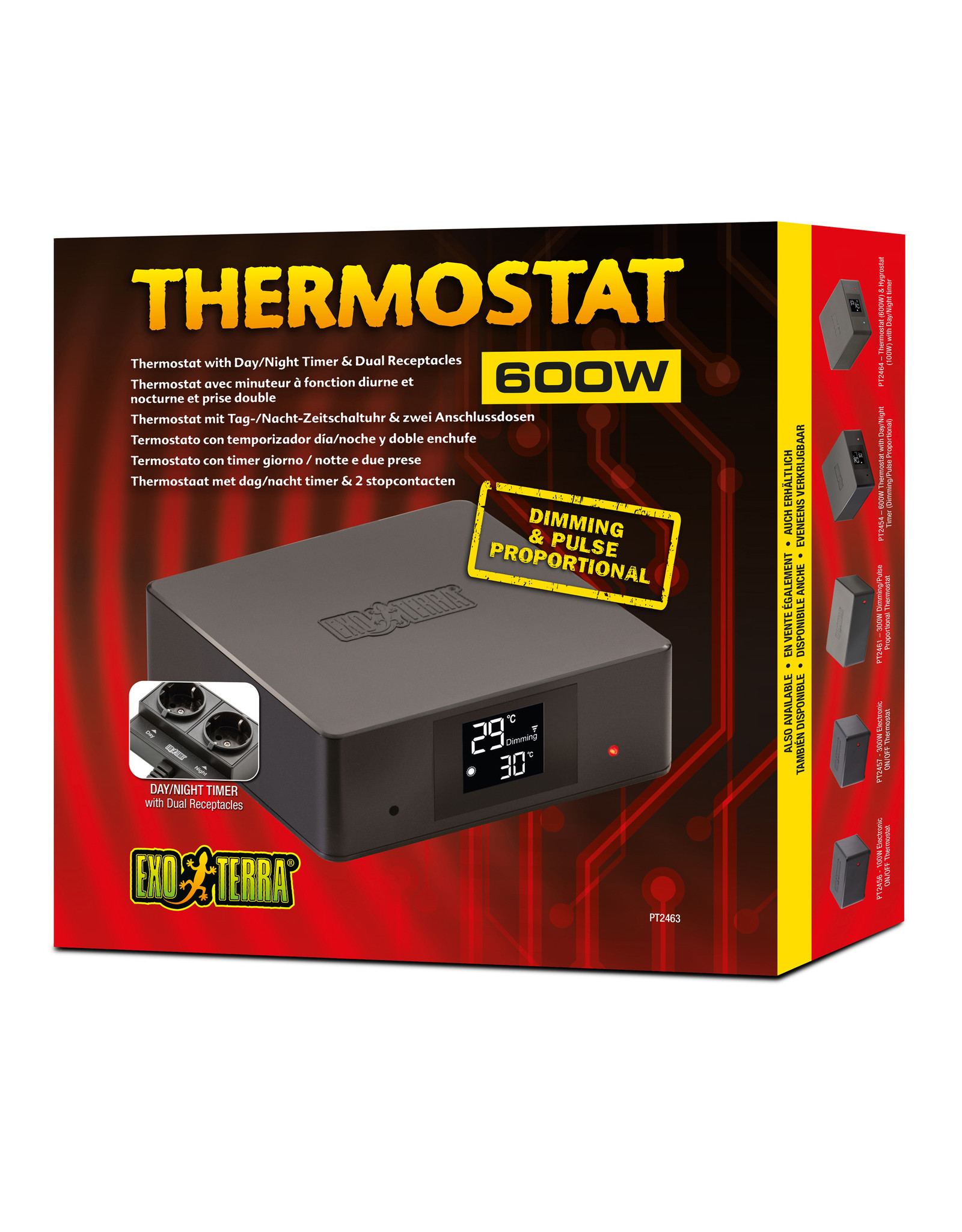Exo Terra EXO TERRA Thermostat Day/Night 600W - dual receptacle