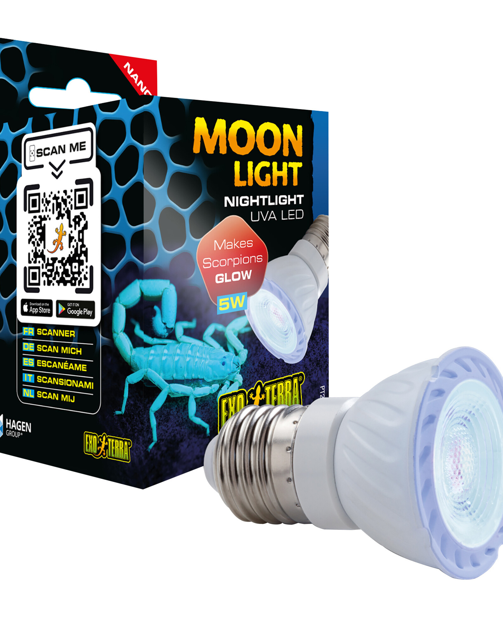 Exo Terra EXO TERRA Moon Light Night Light 5 Watt Nano