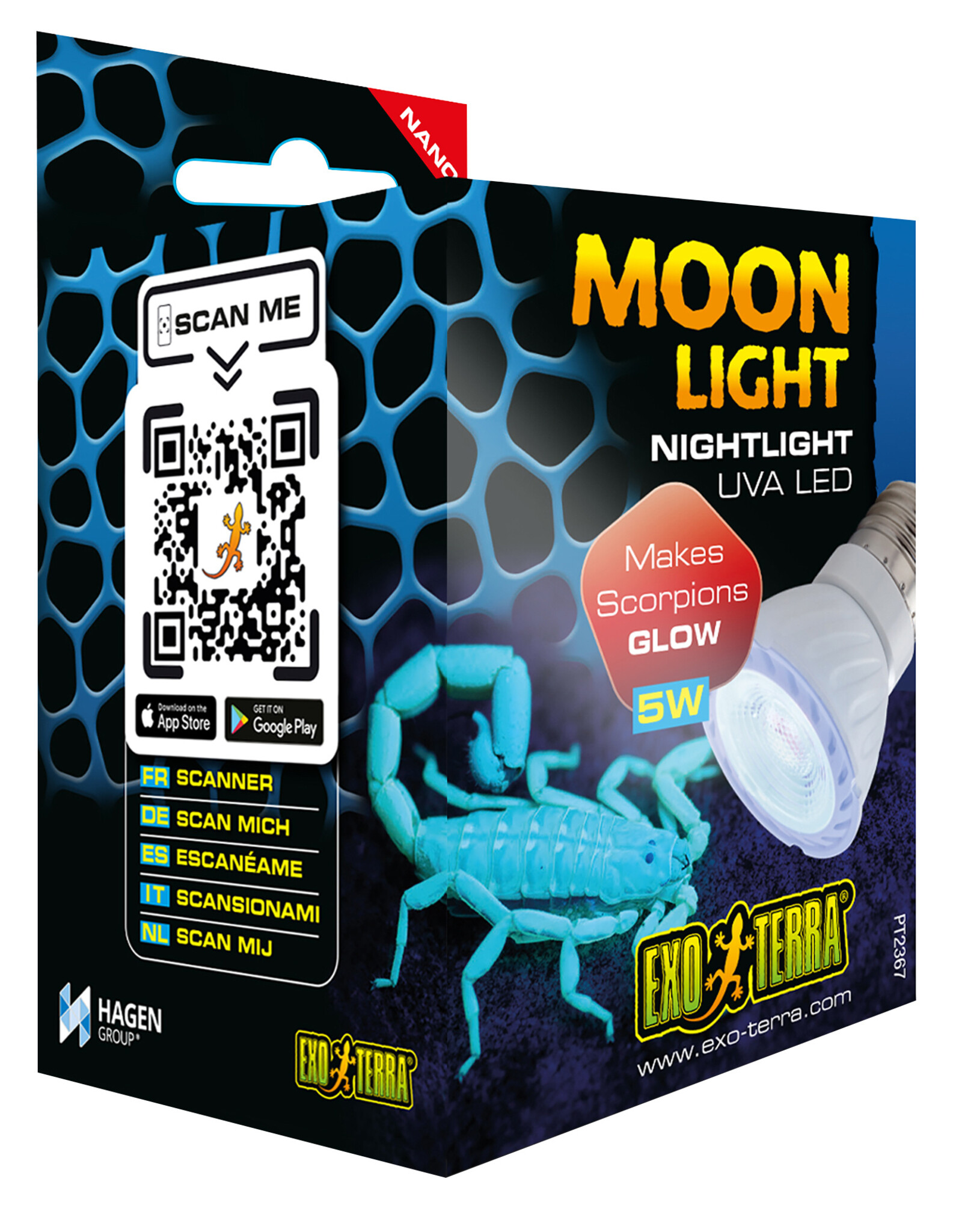 Exo Terra EXO TERRA Moon Light Night Light 5 Watt Nano