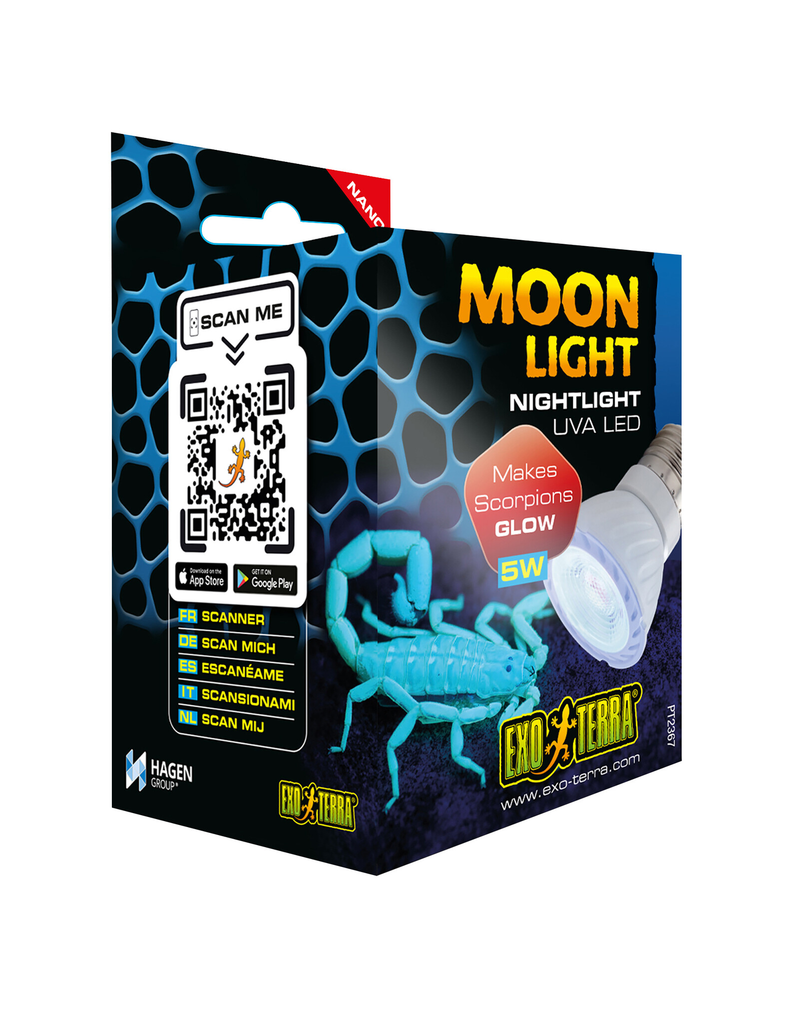 Exo Terra EXO TERRA Moon Light Night Light 5 Watt Nano