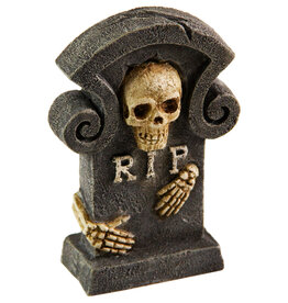 Burgham Aqua-Fit AQUA-FIT Polyresin Skull Tombstone 2"x1"x3.5"