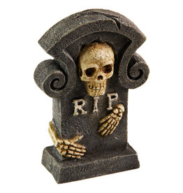 Burgham Aqua-Fit AQUA-FIT Polyresin Skull Tombstone 2"x1"x3.5"