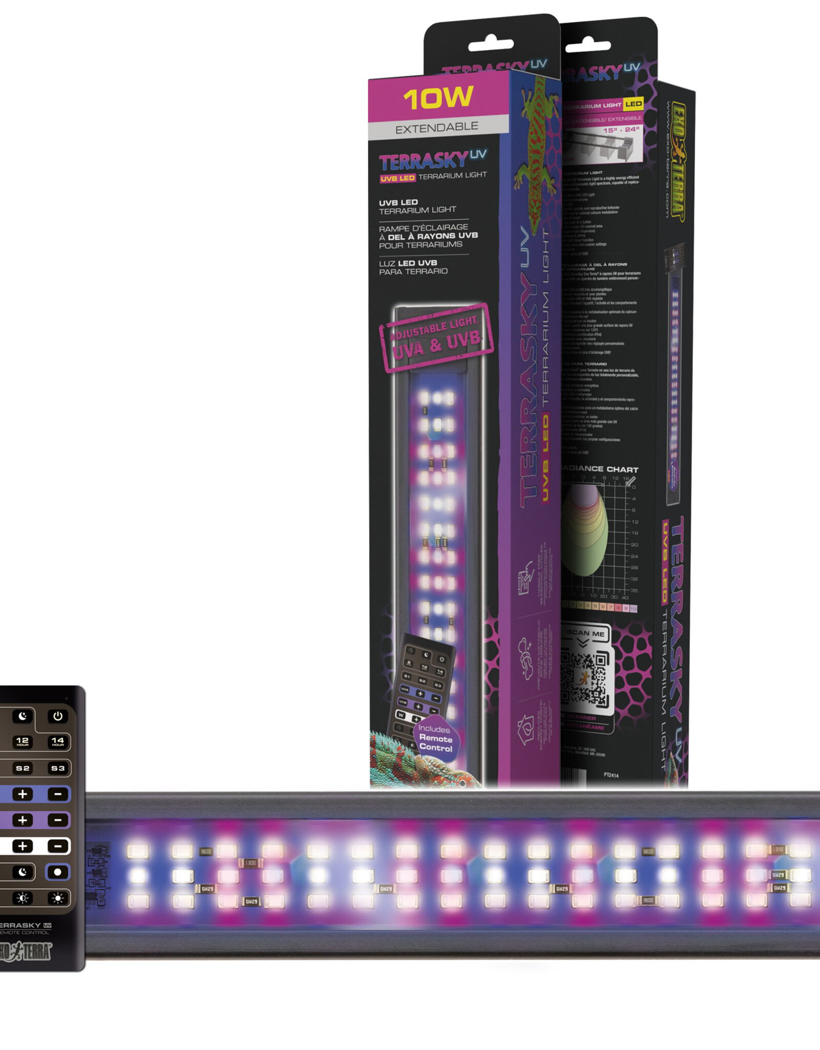 Exo Terra EXO TERRA Terrasky UVB LED Terrarium Strip Light with Remote