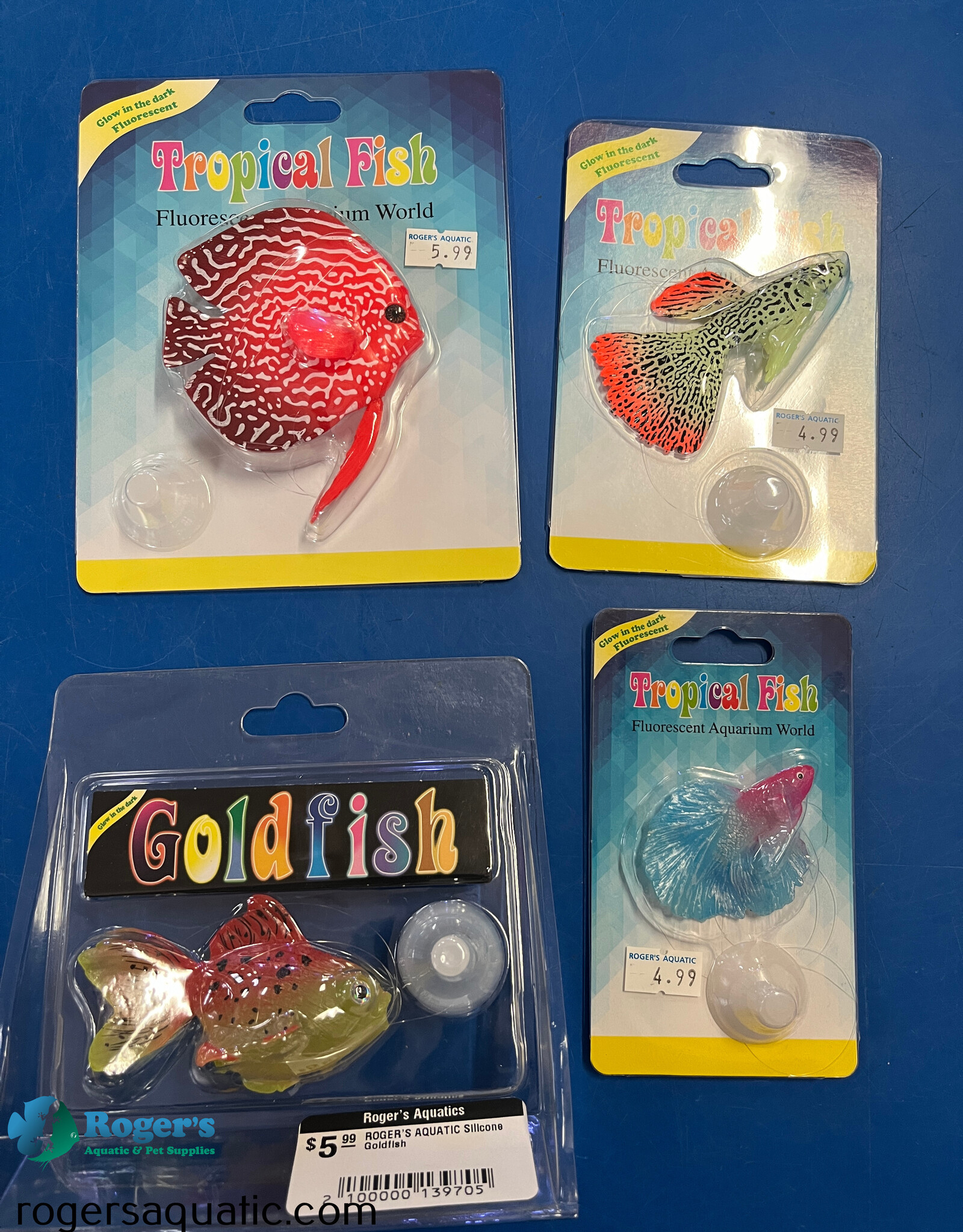 Roger's Aquatics ROGER'S AQUATIC Suction Cup Silicone Decor