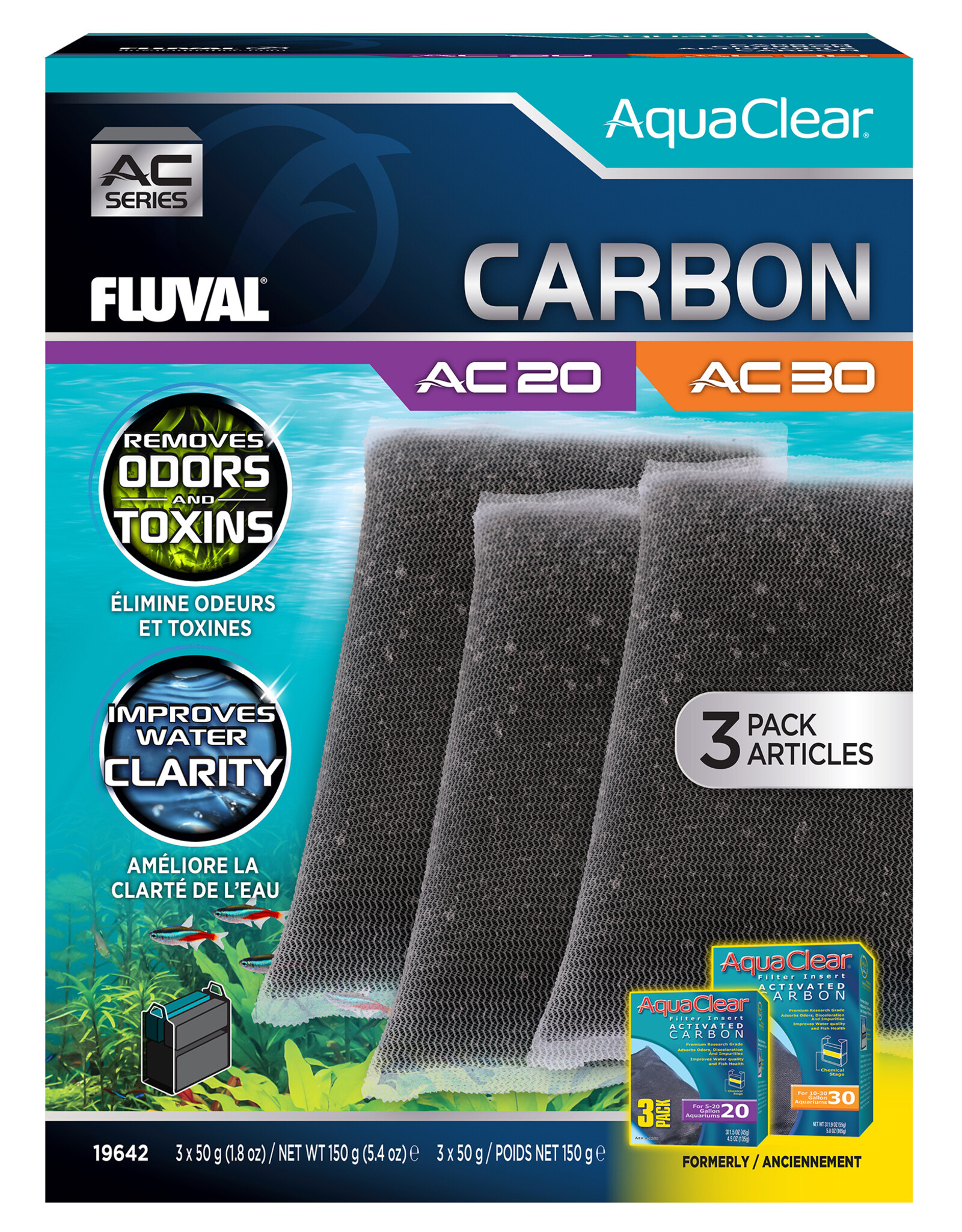 Fluval FLUVAL AquaClear Activated Carbon Insert