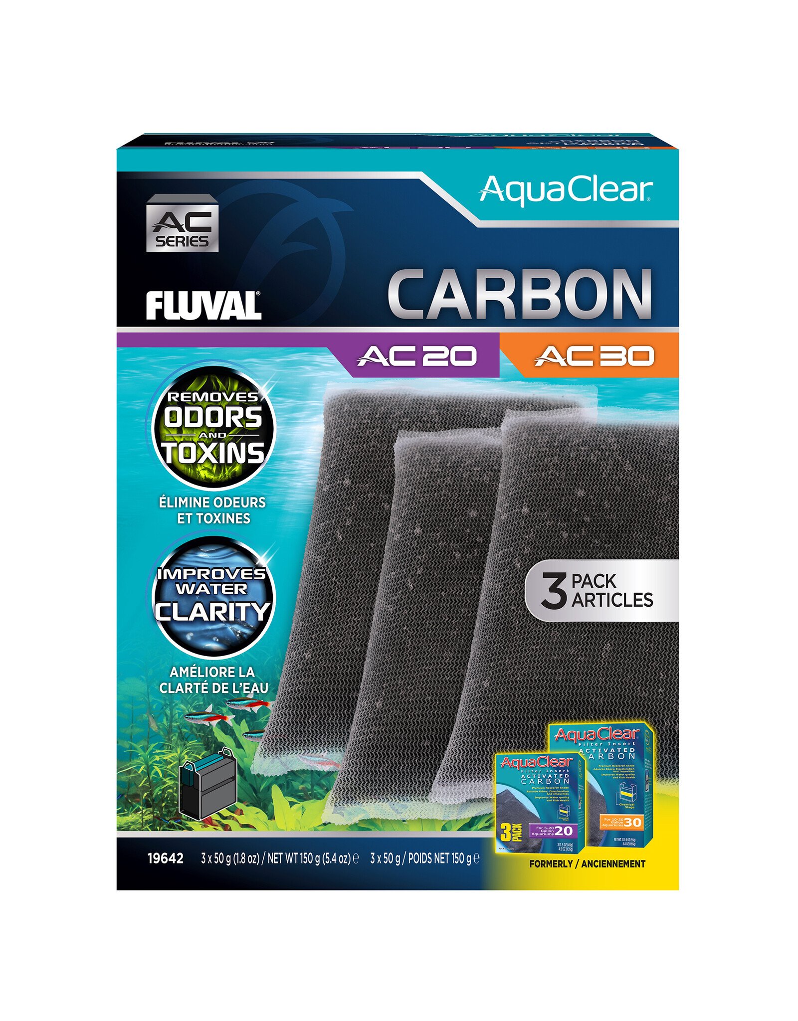 Fluval FLUVAL AquaClear Activated Carbon Insert