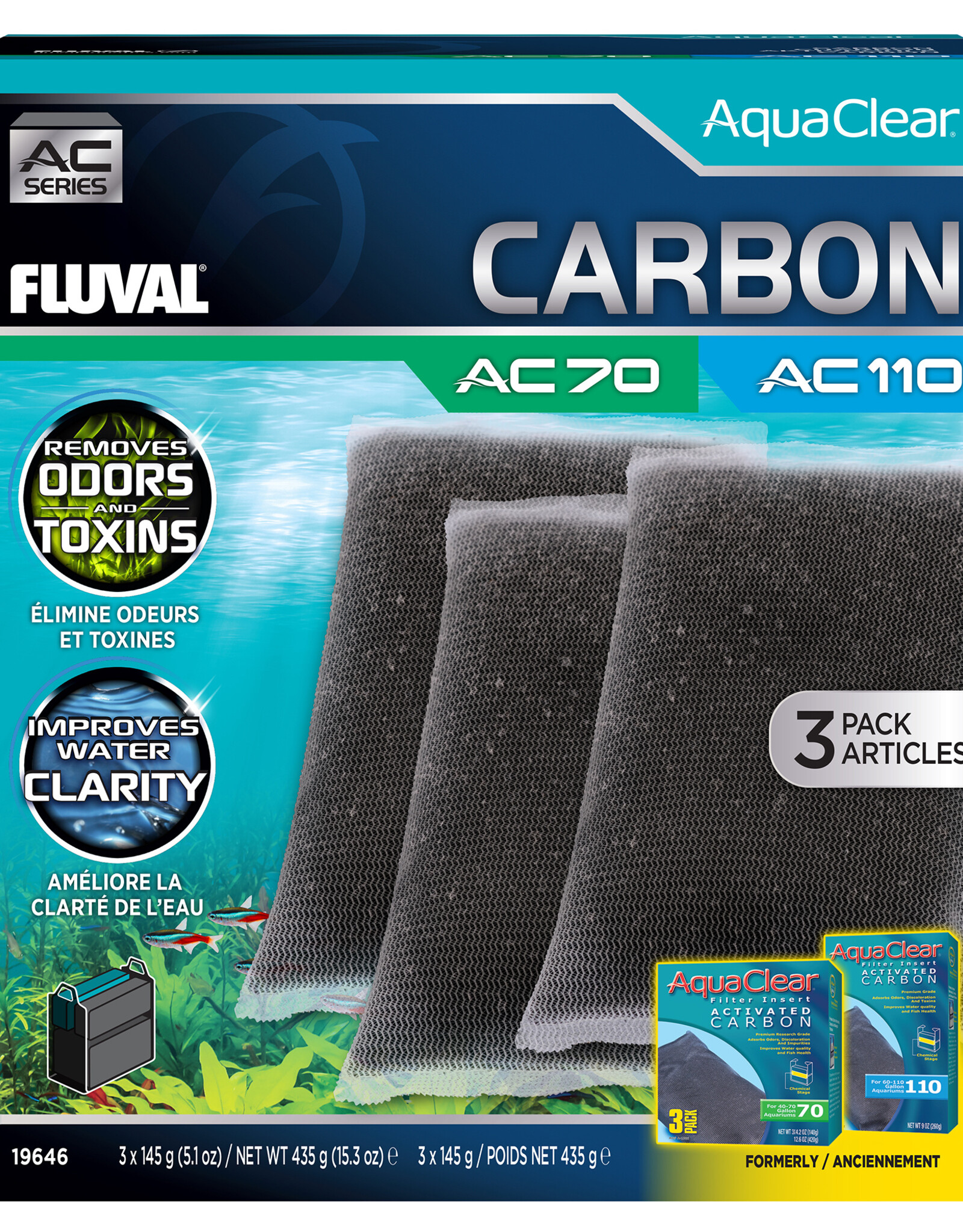 Fluval FLUVAL AquaClear Activated Carbon Insert