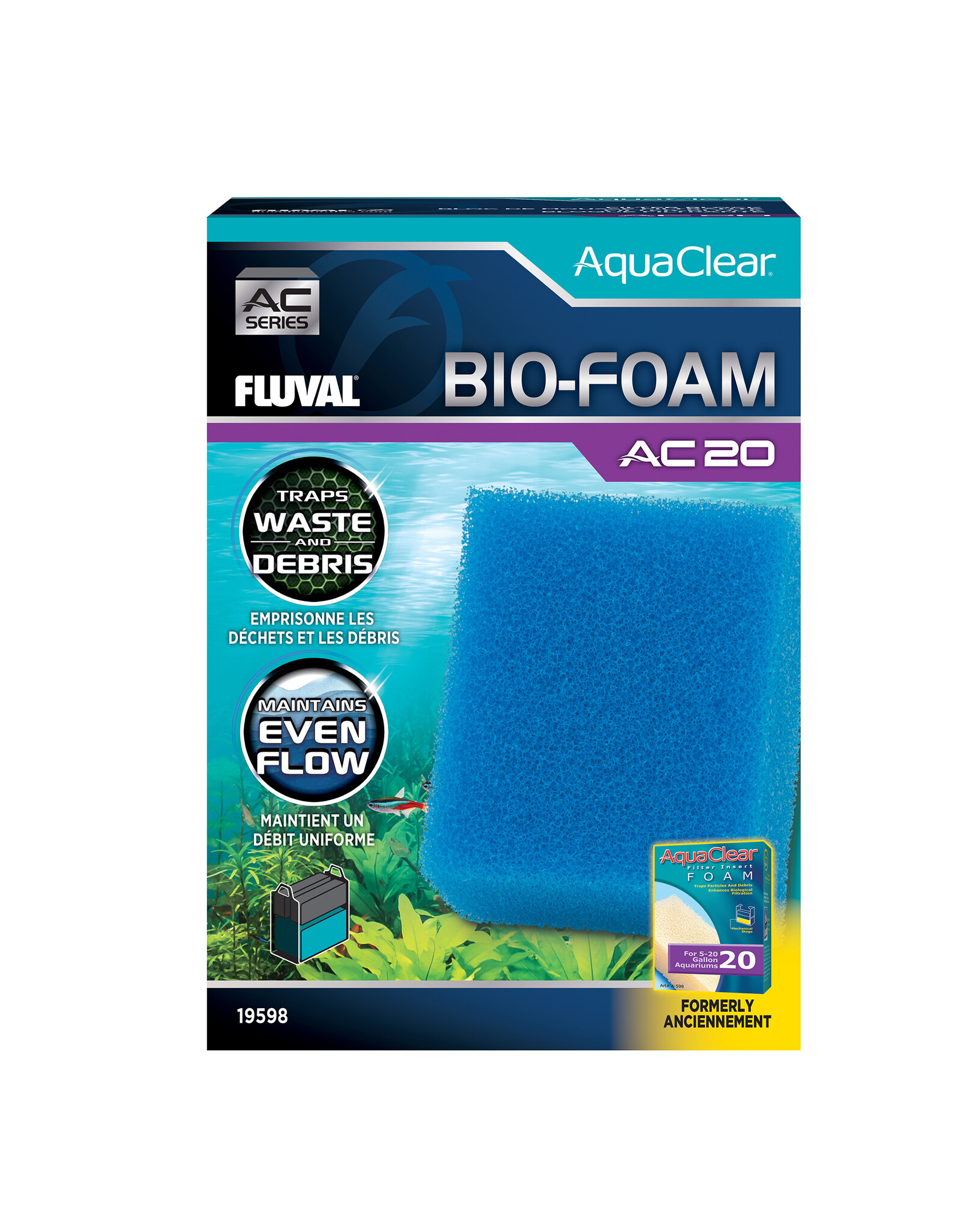 Fluval FLUVAL AquaClear Bio-Foam Filter Insert - Blue