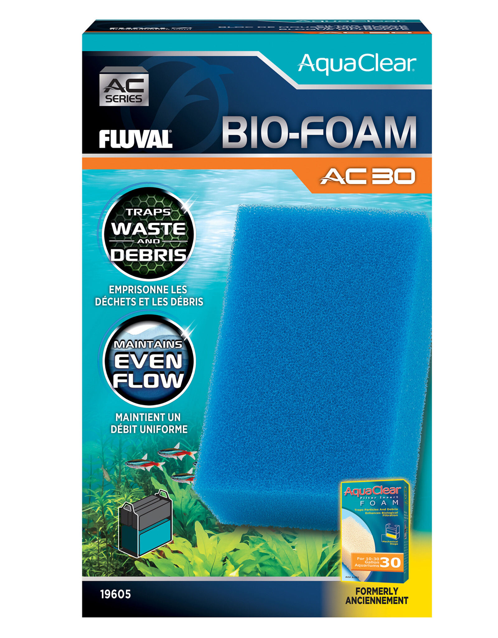 Fluval FLUVAL AquaClear Bio-Foam Filter Insert - Blue