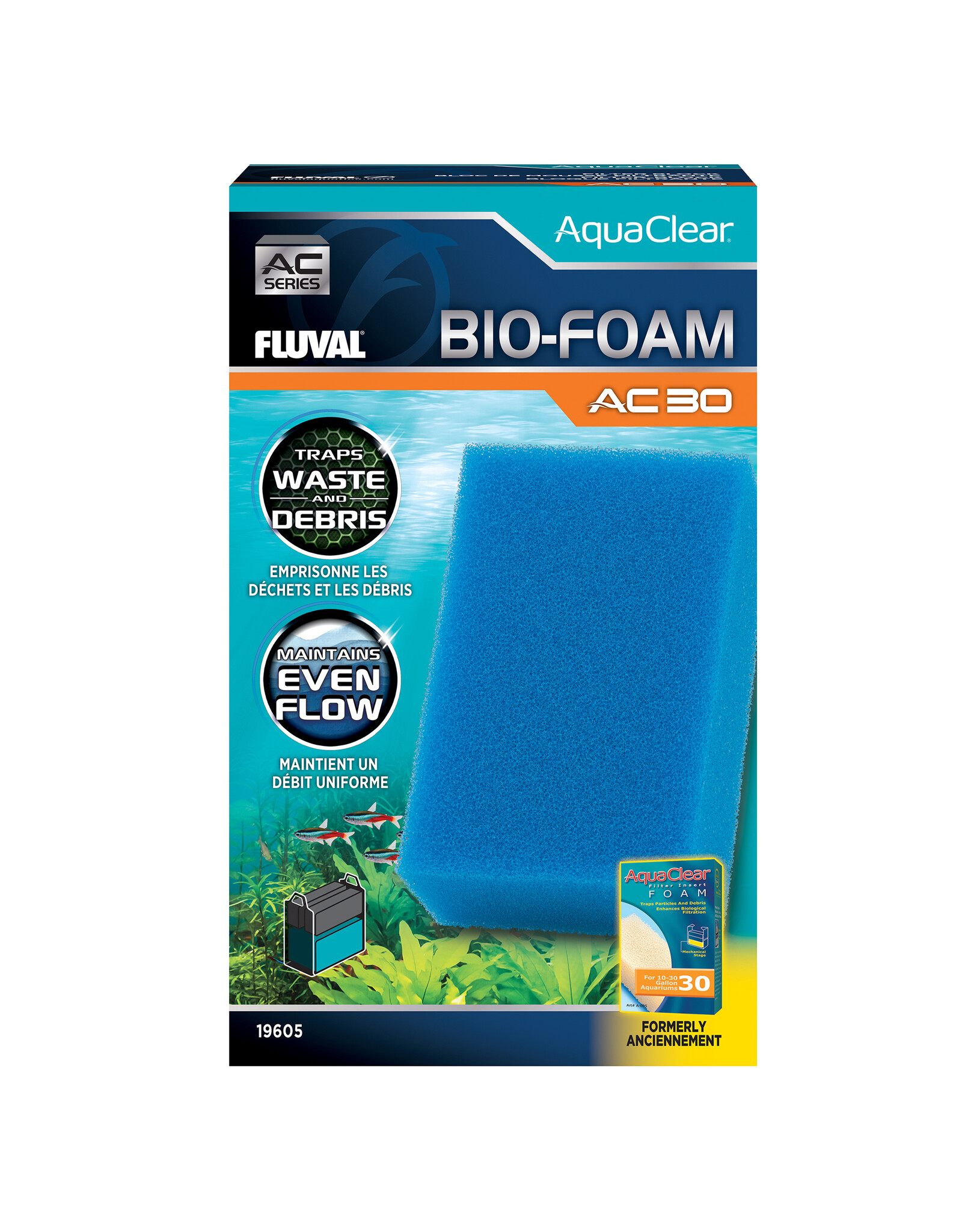 Fluval FLUVAL AquaClear Bio-Foam Filter Insert - Blue