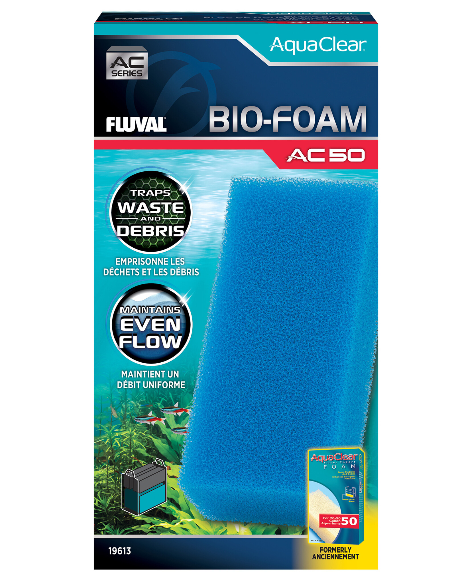 Fluval FLUVAL AquaClear Bio-Foam Filter Insert - Blue