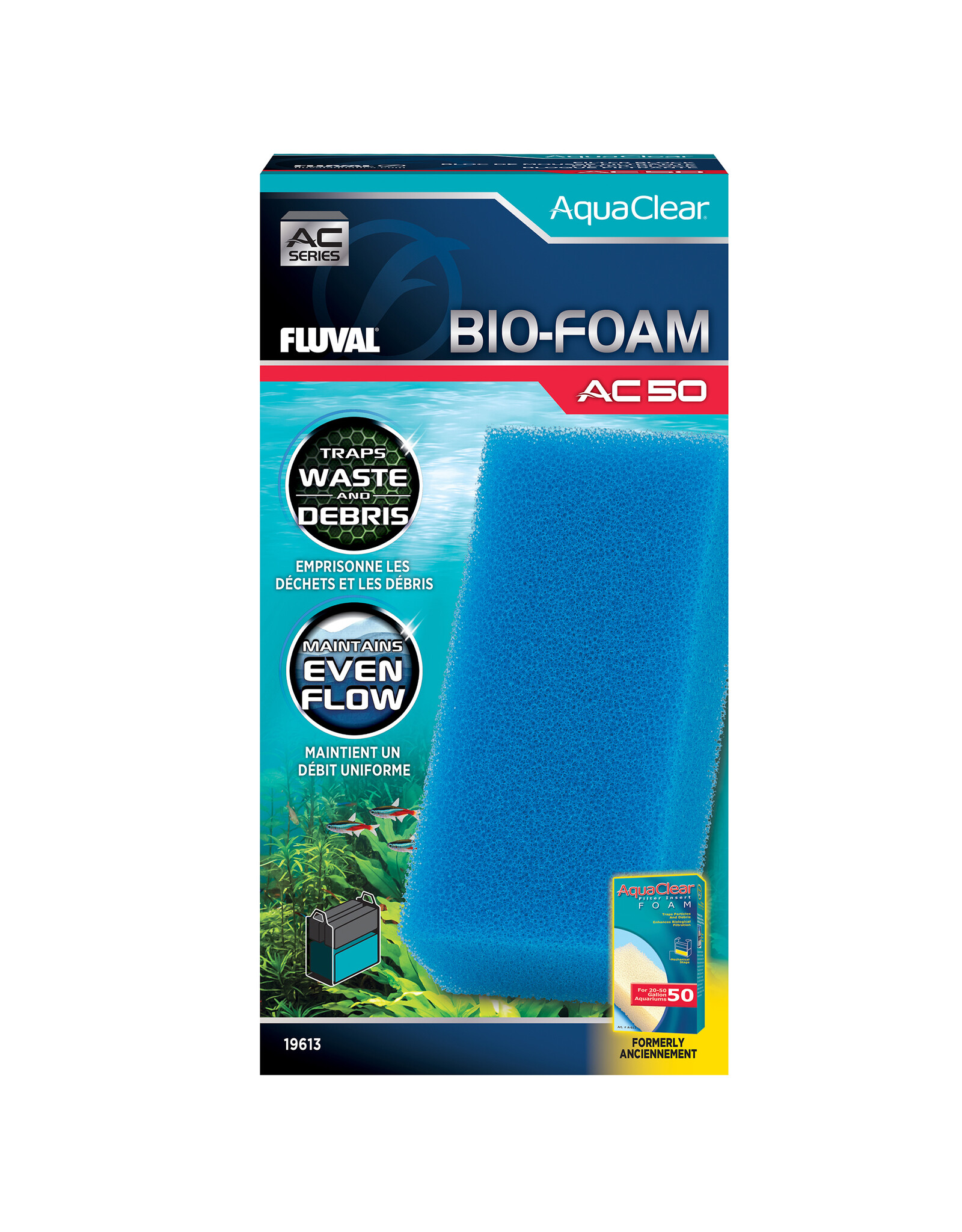 Fluval FLUVAL AquaClear Bio-Foam Filter Insert - Blue