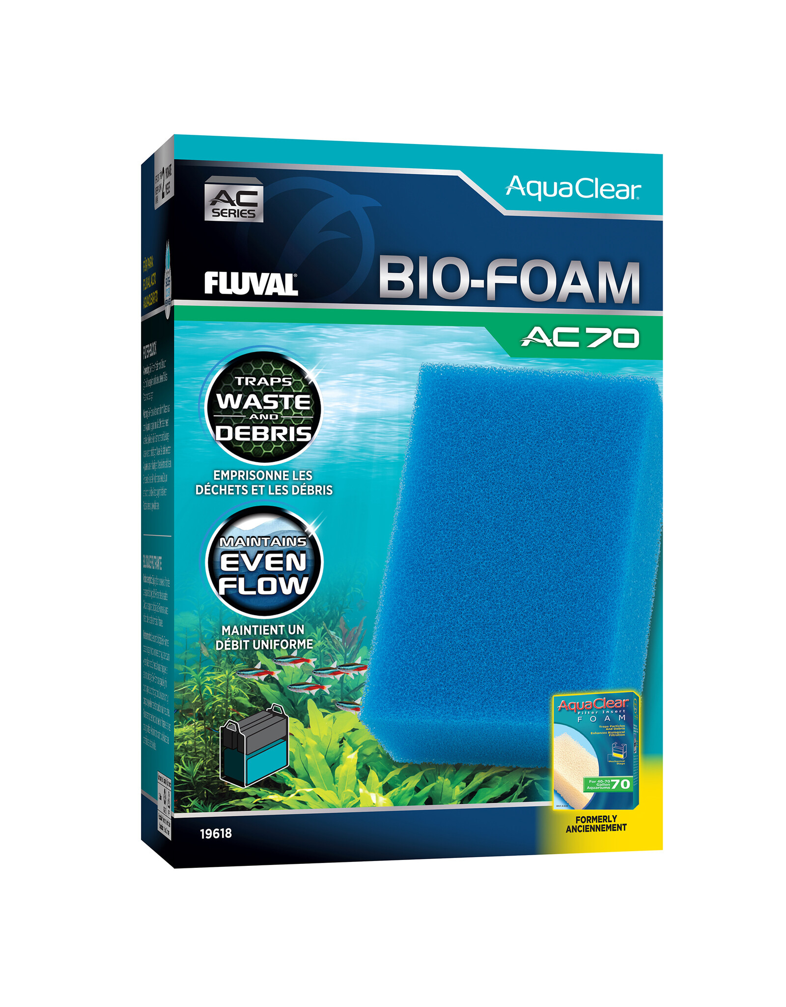 Fluval FLUVAL AquaClear Bio-Foam Filter Insert - Blue