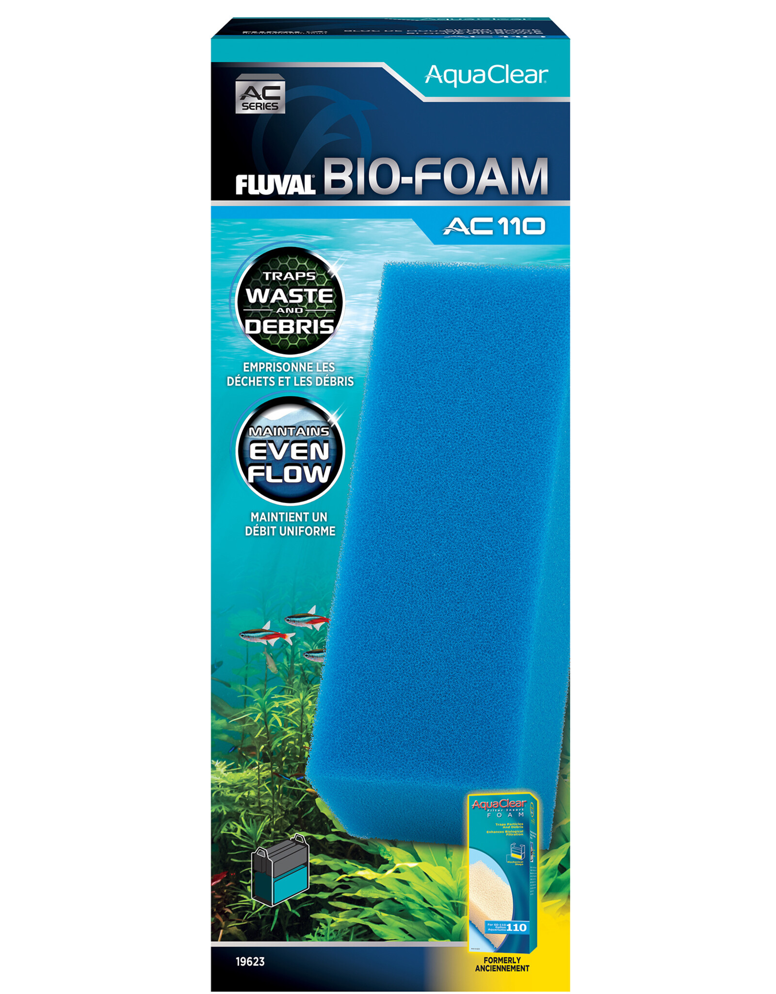 Fluval FLUVAL AquaClear Bio-Foam Filter Insert - Blue