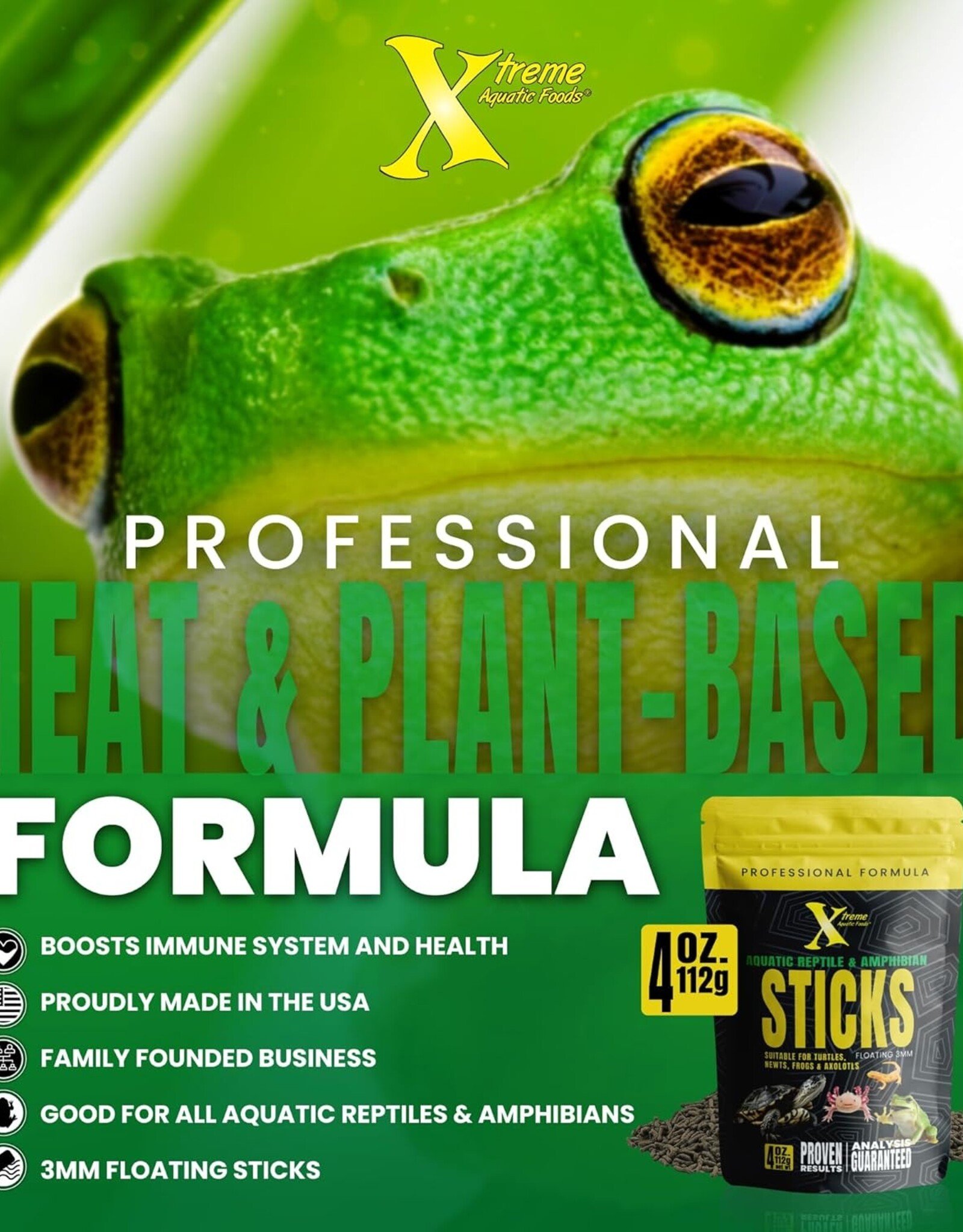 Xtreme Aquatic Foods XTREME Aquatic Reptile & Amphibian Sticks