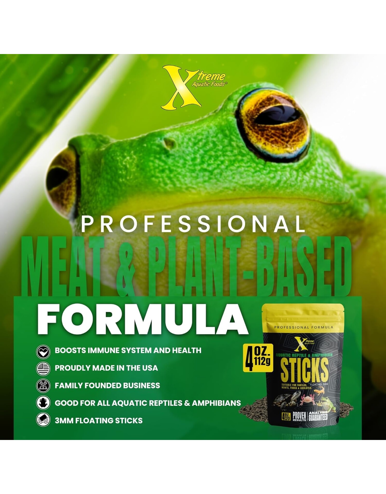 Xtreme Aquatic Foods XTREME Aquatic Reptile & Amphibian Sticks