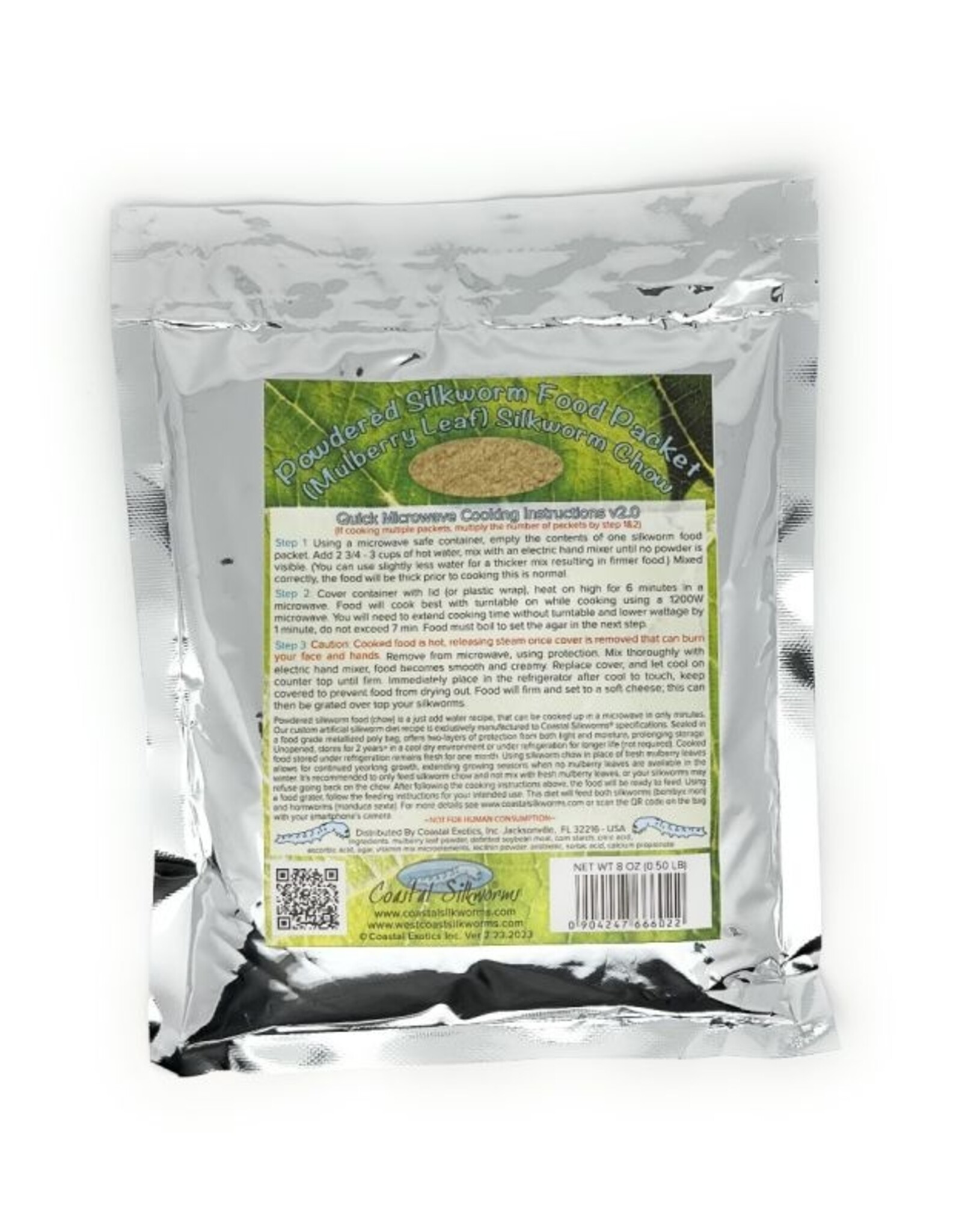 COASTAL SILK WORM - Silkworm Food 1/2 lb powder