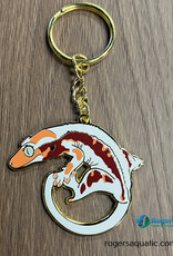 Roger's Aquatics Roger's Aquatics Enamel Keychain - Crested Gecko