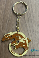 Roger's Aquatics Roger's Aquatics Enamel Keychain - Crested Gecko