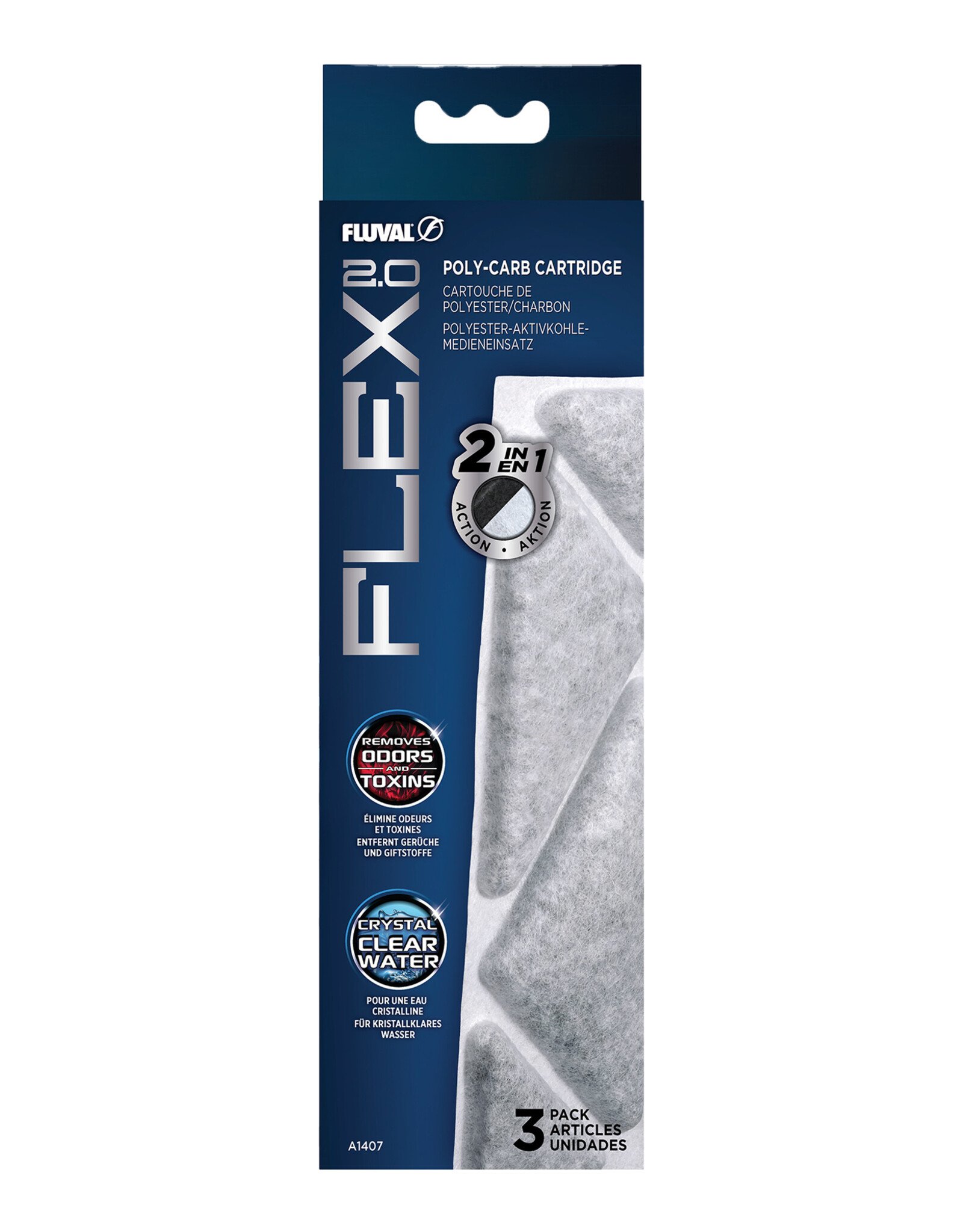 Fluval FLUVAL Flex 2.0 Filter Cartridge Replacement 3pc