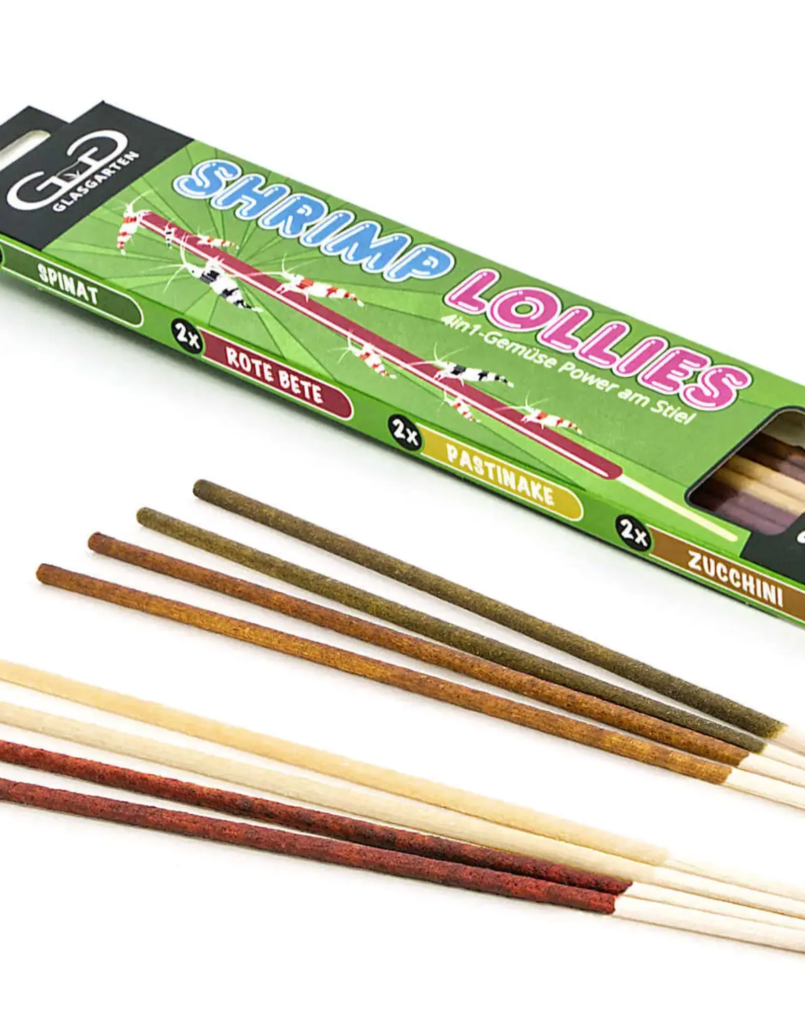 GlasGarten GLASGARTEN Shrimp Lollies 4in1 Sticks 8 pack