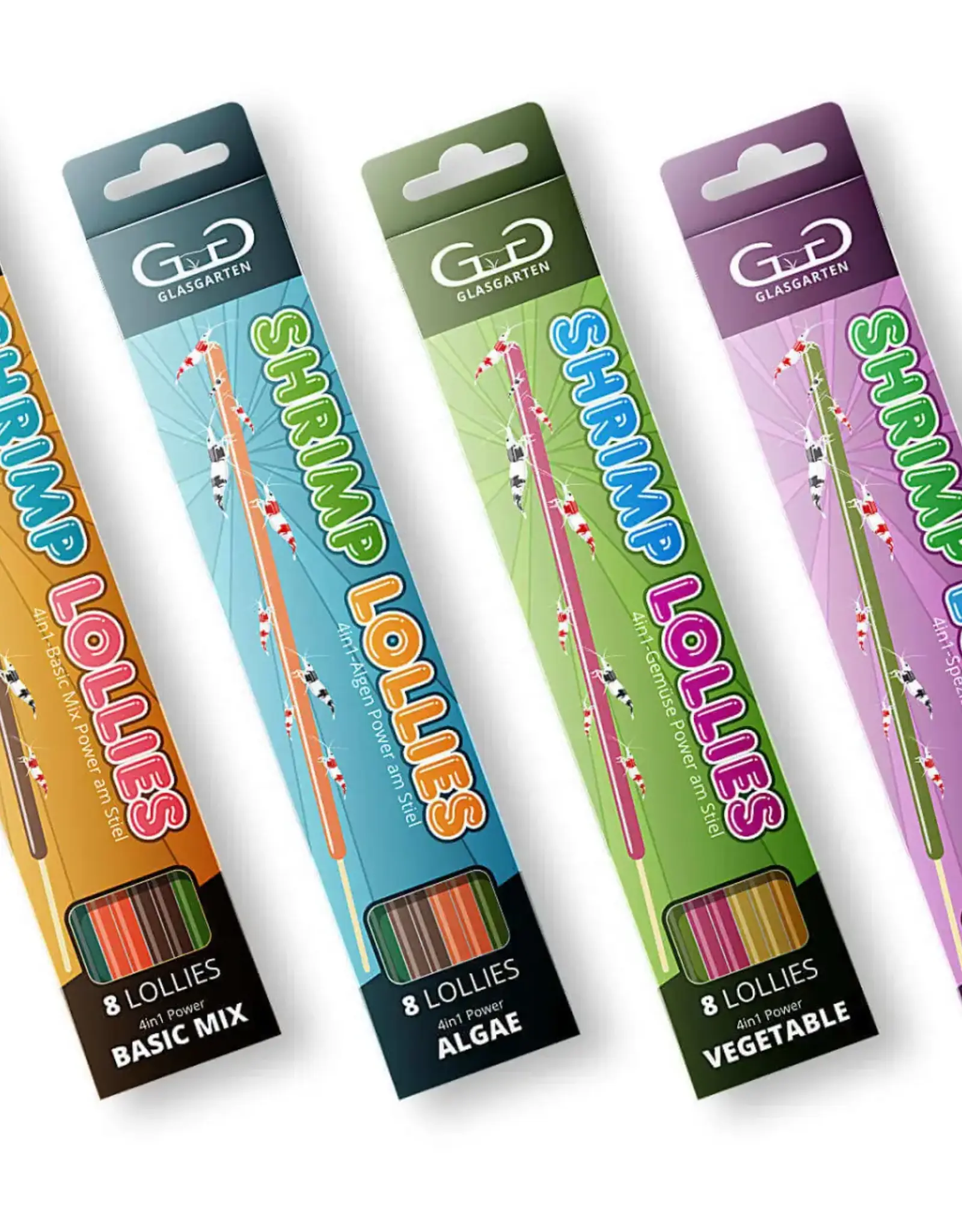 GlasGarten GLASGARTEN Shrimp Lollies 4in1 Sticks 8 pack